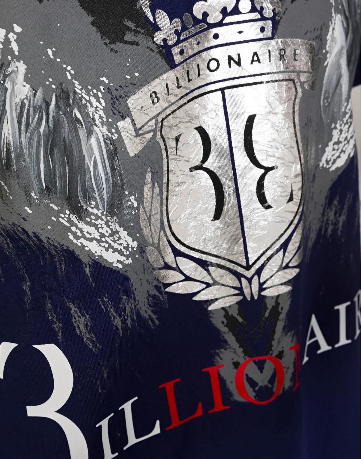 T-shirt Round Neck SS "Double lion", цвет: Синий