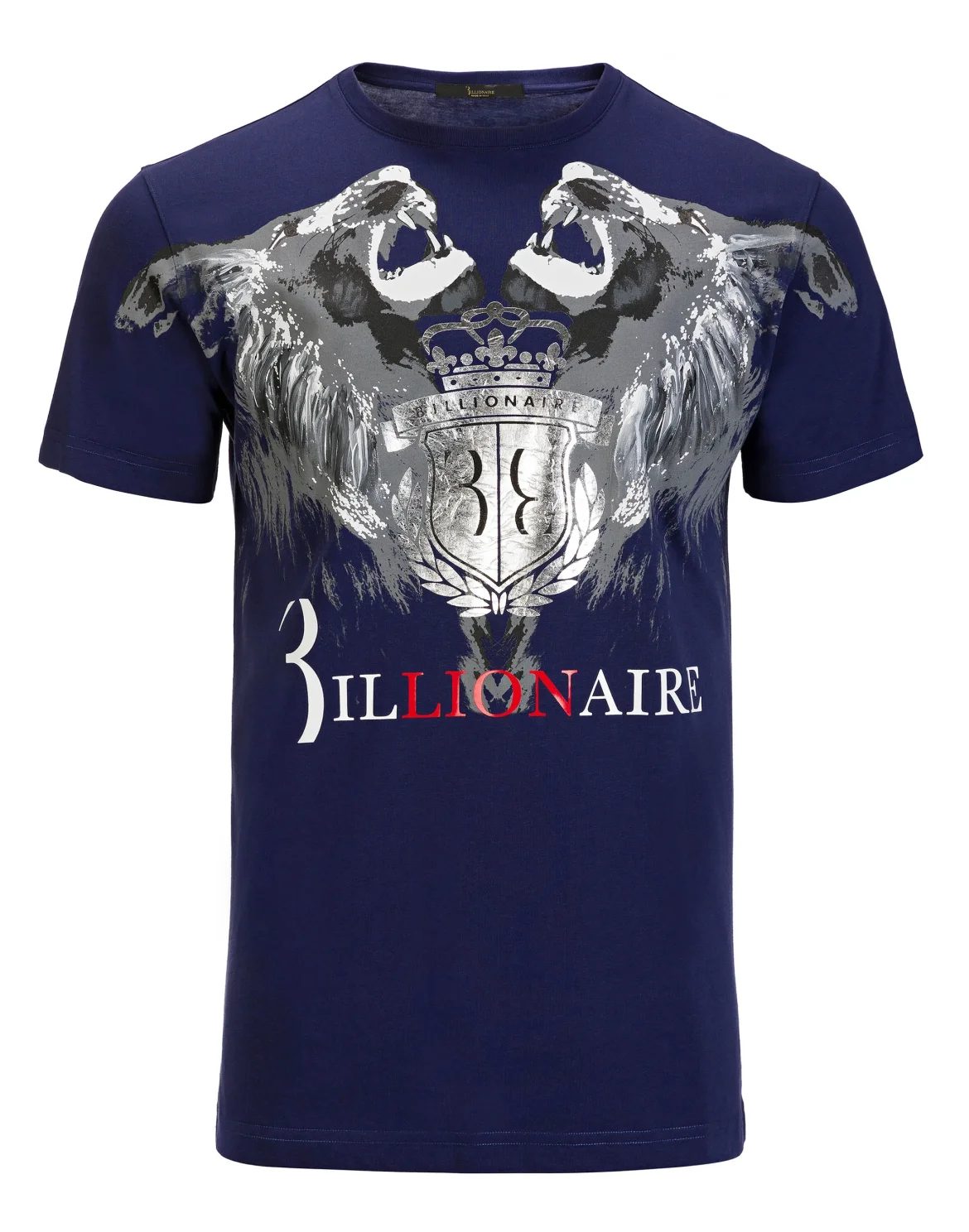 T-shirt Round Neck SS "Double lion", цвет: Синий
