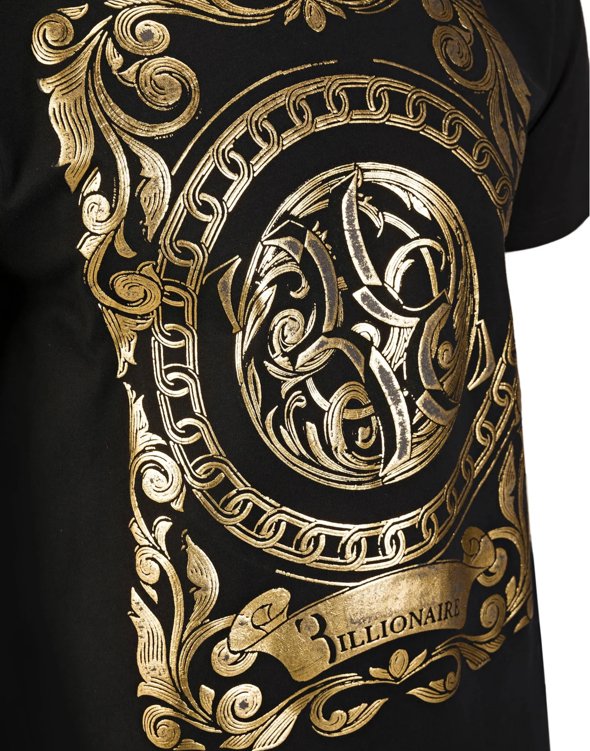 T-shirt Round Neck SS "Cain B", цвет: Черный