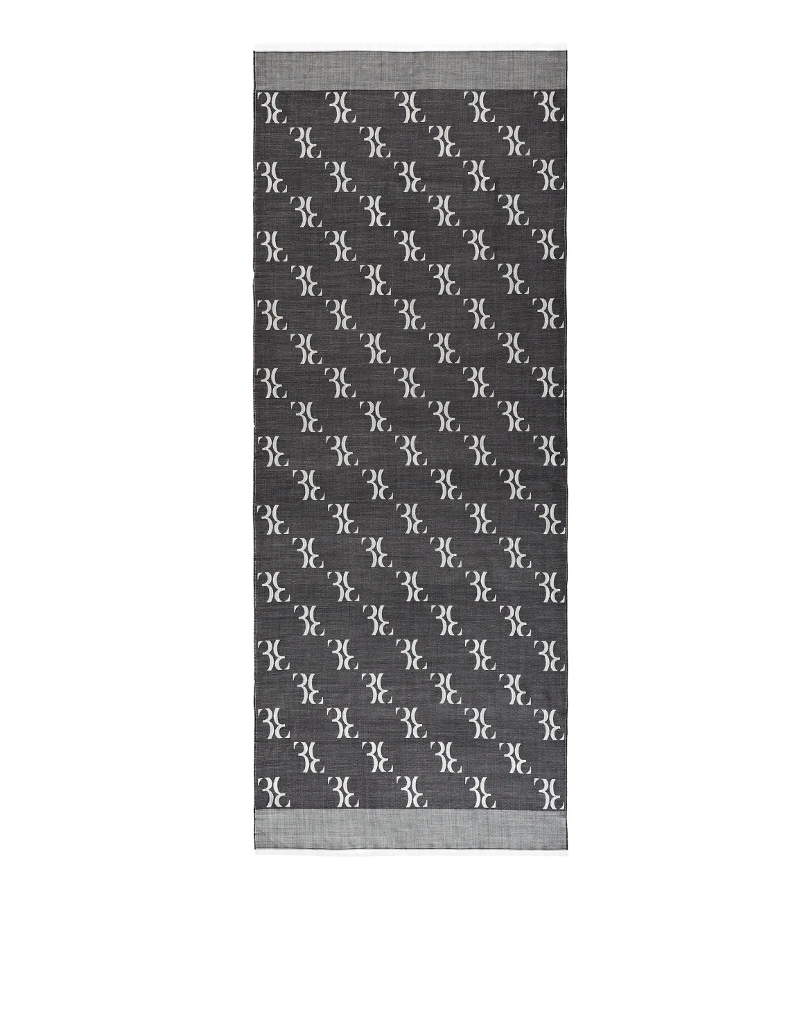 Long Scarf Double B, цвет: Черный