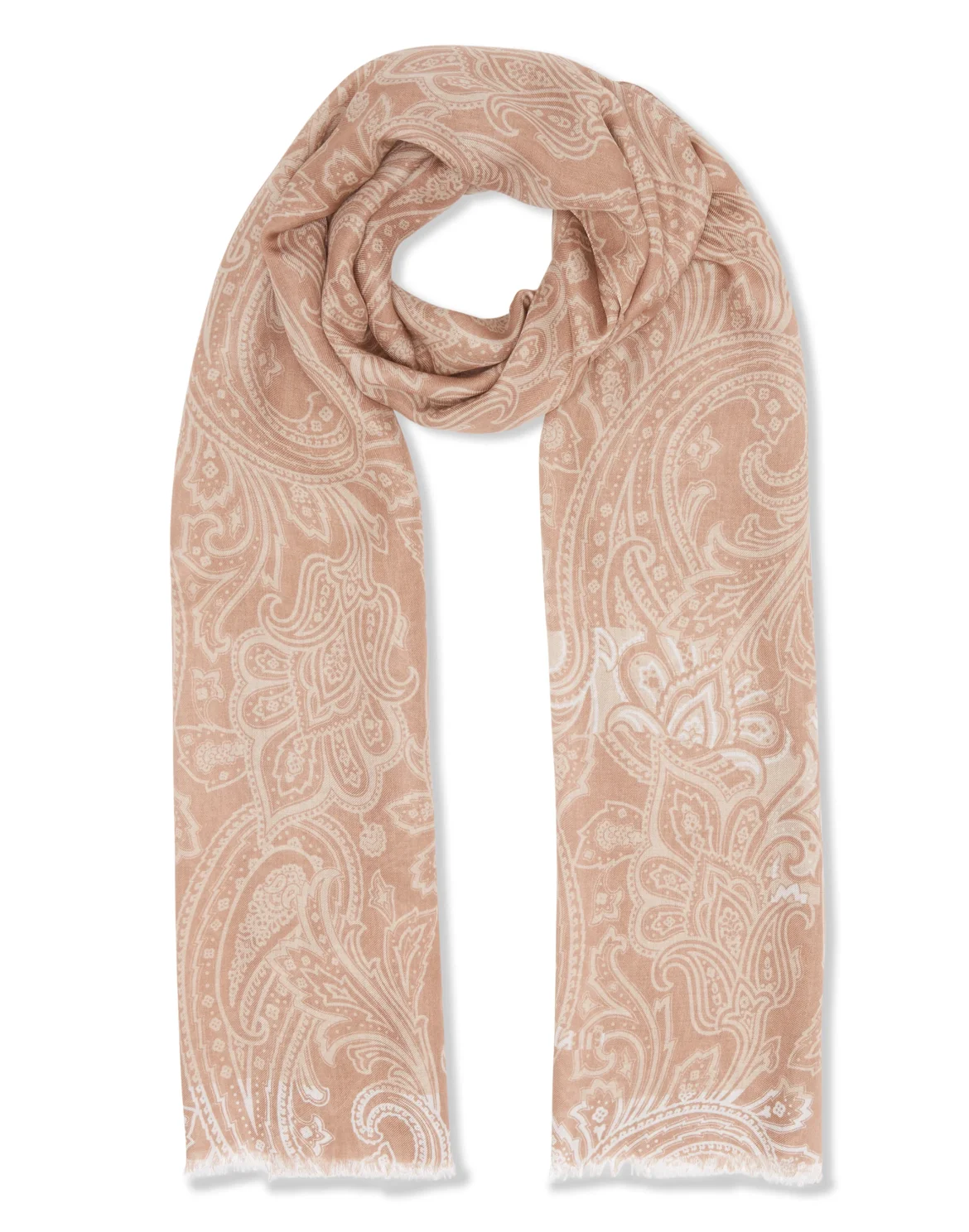 Long Scarf Statement, цвет: Бежевый