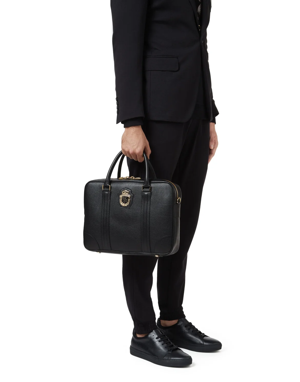 Medium Travel Bag Crest, цвет: Черный