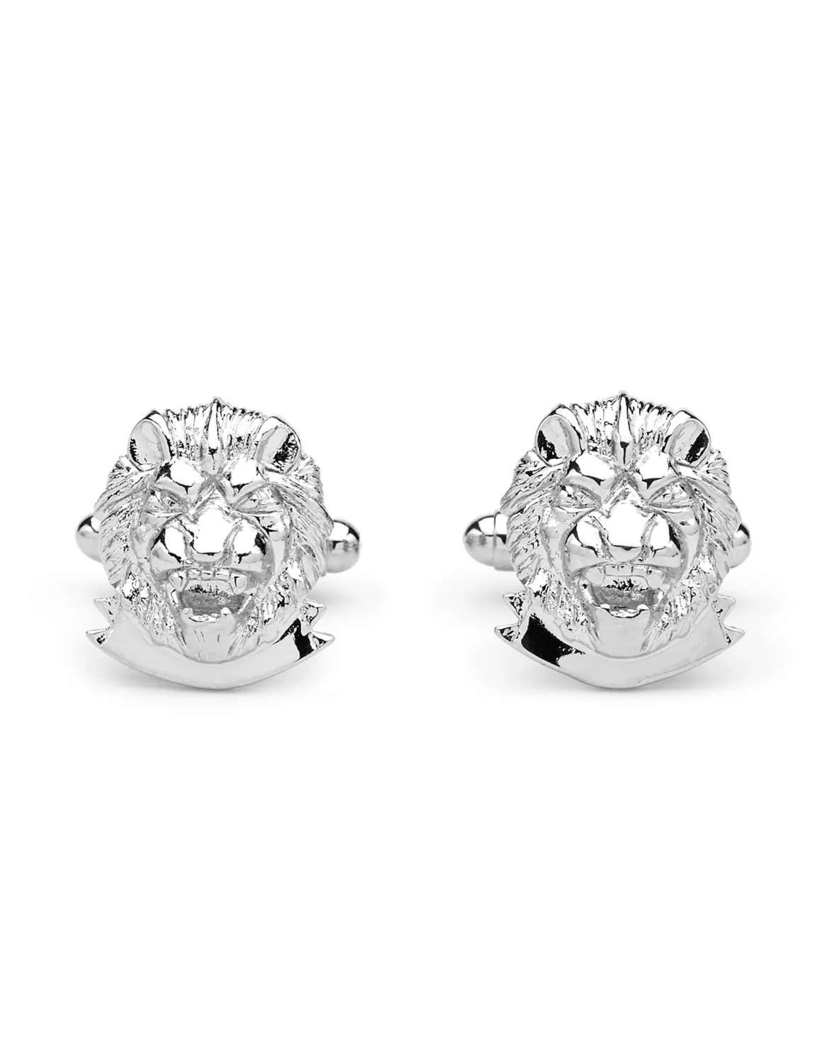 metal cufflinks Lion, цвет: Серебристый