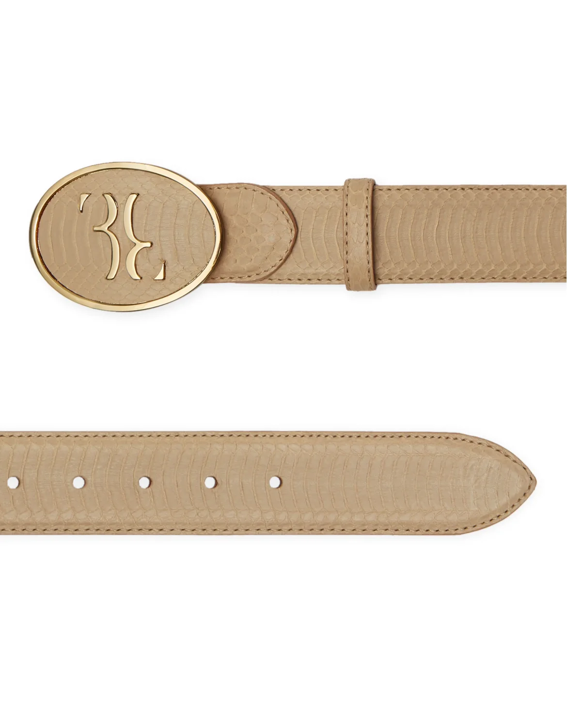 Belt Double B, цвет: Бежевый