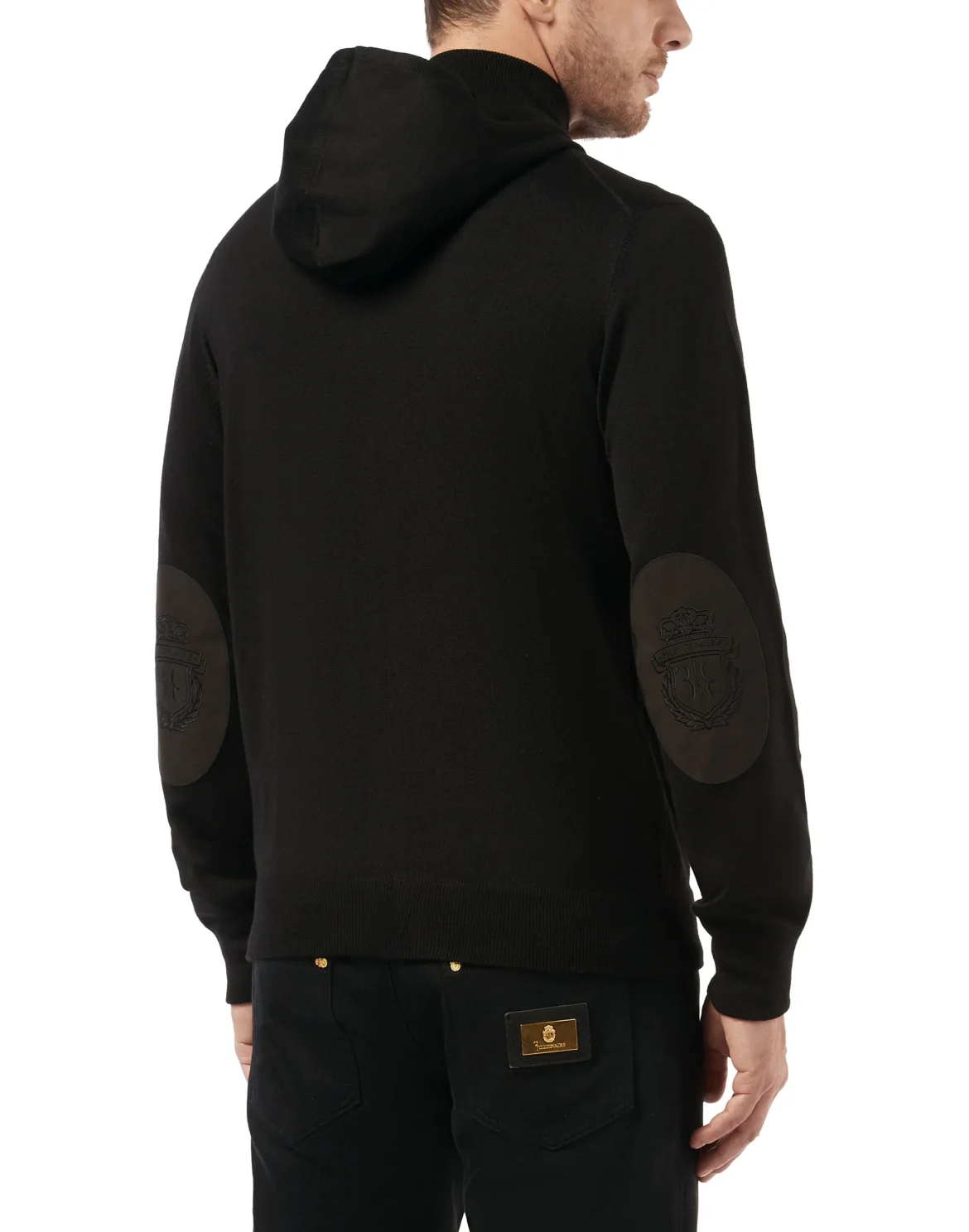 Knit hoodie Crest, цвет: Черный