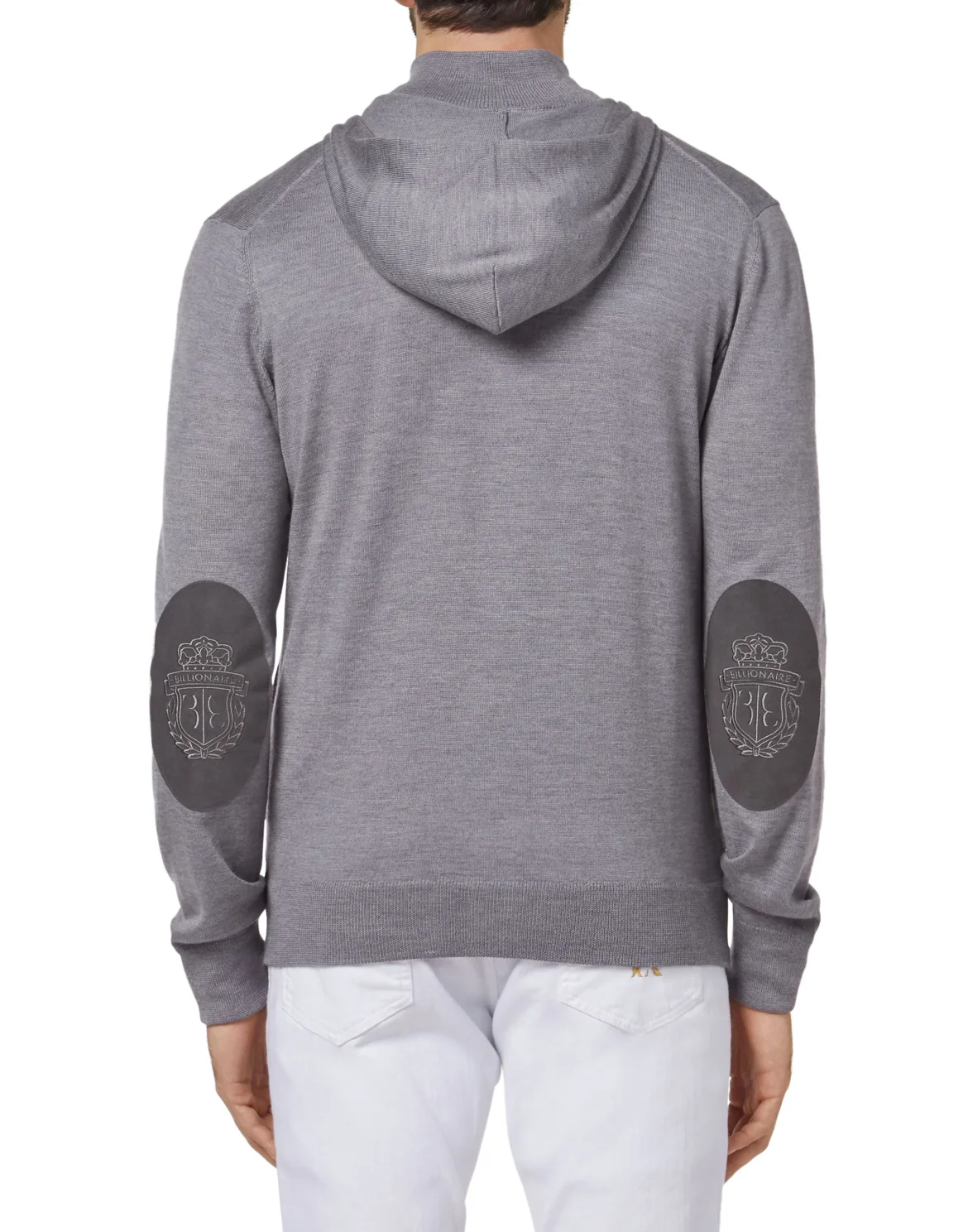 Knit hoodie Crest, цвет: Серый