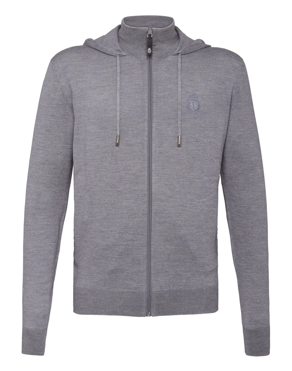 Knit hoodie Crest, цвет: Серый