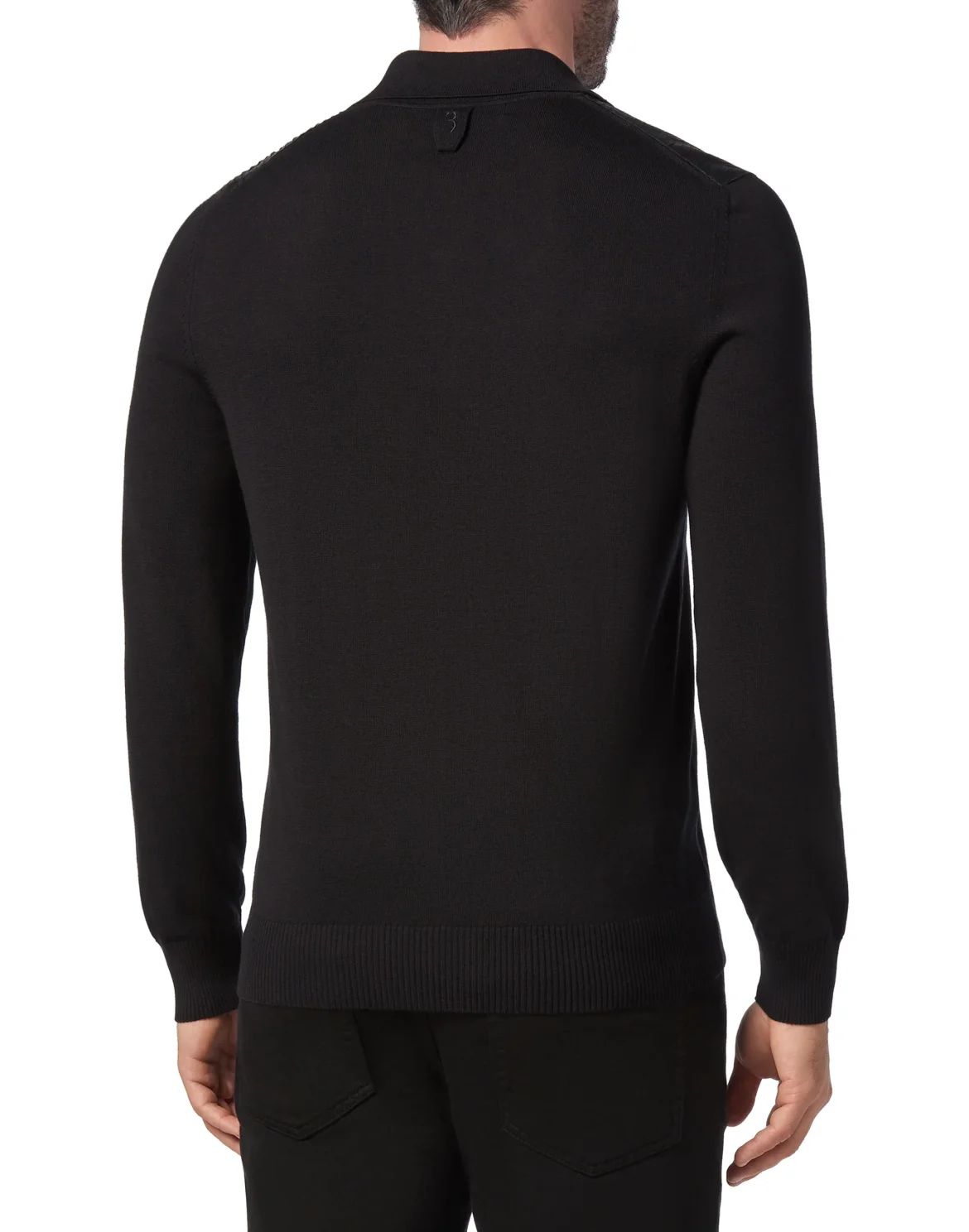 Pullover Polo-Neck LS Double B, цвет: Черный