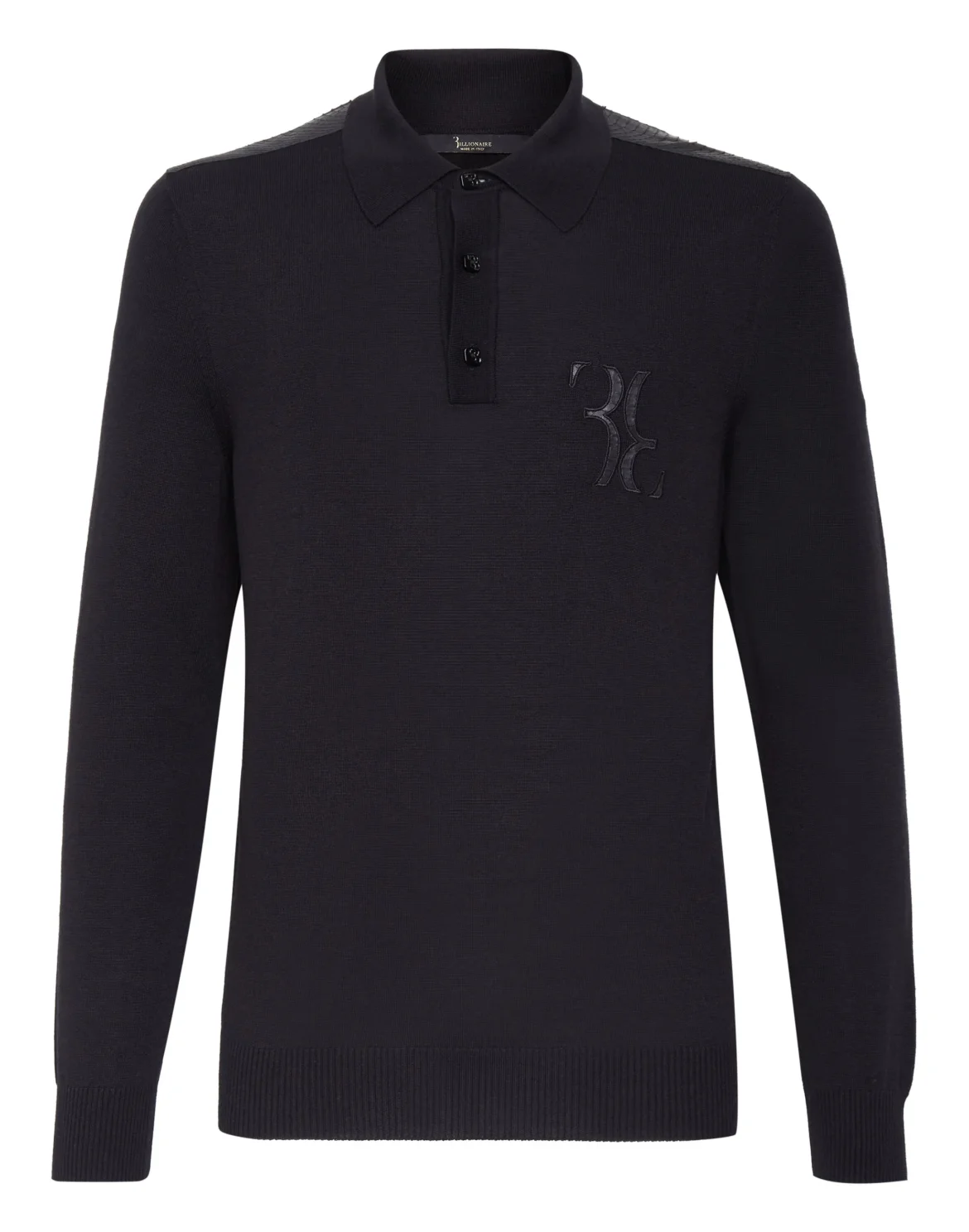 Pullover Polo-Neck LS Double B, цвет: Черный