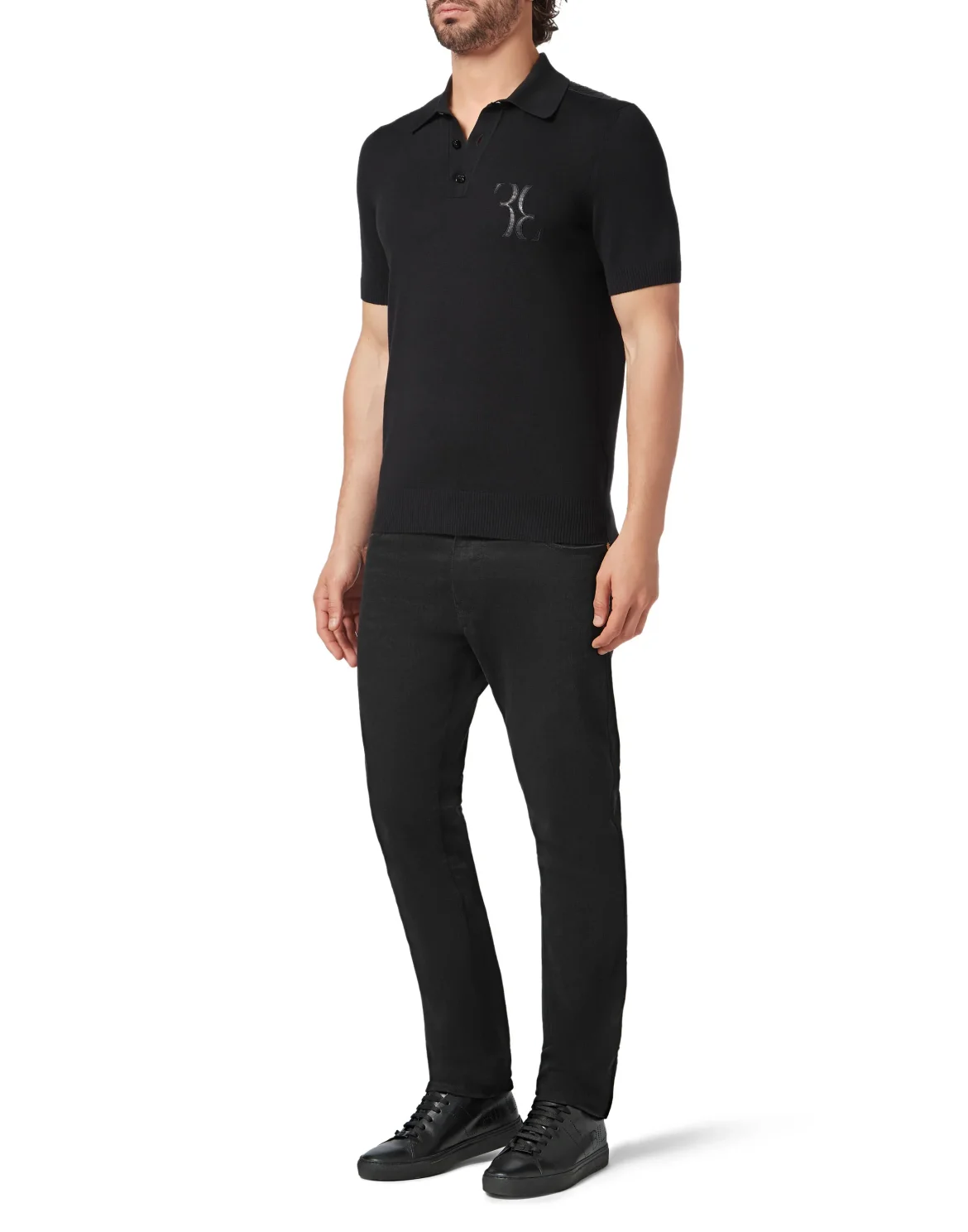 Pullover Polo-Neck SS Double B, цвет: Черный