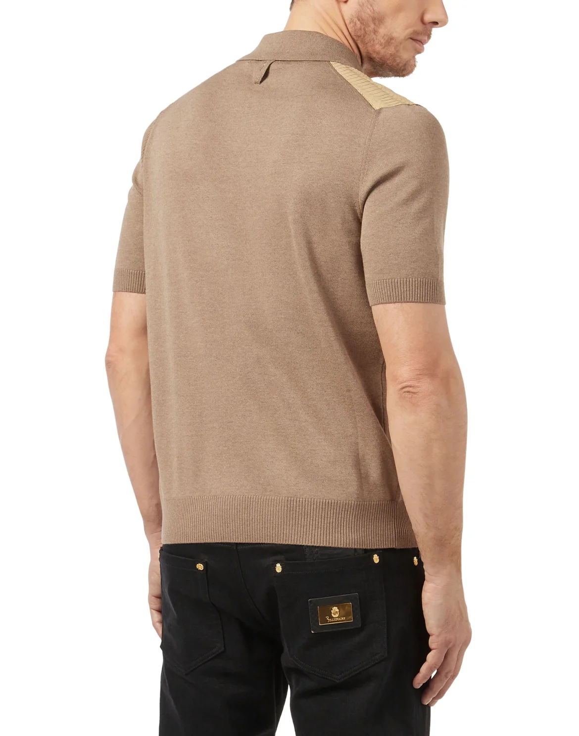 Pullover Polo-Neck SS Double B, цвет: Бежевый
