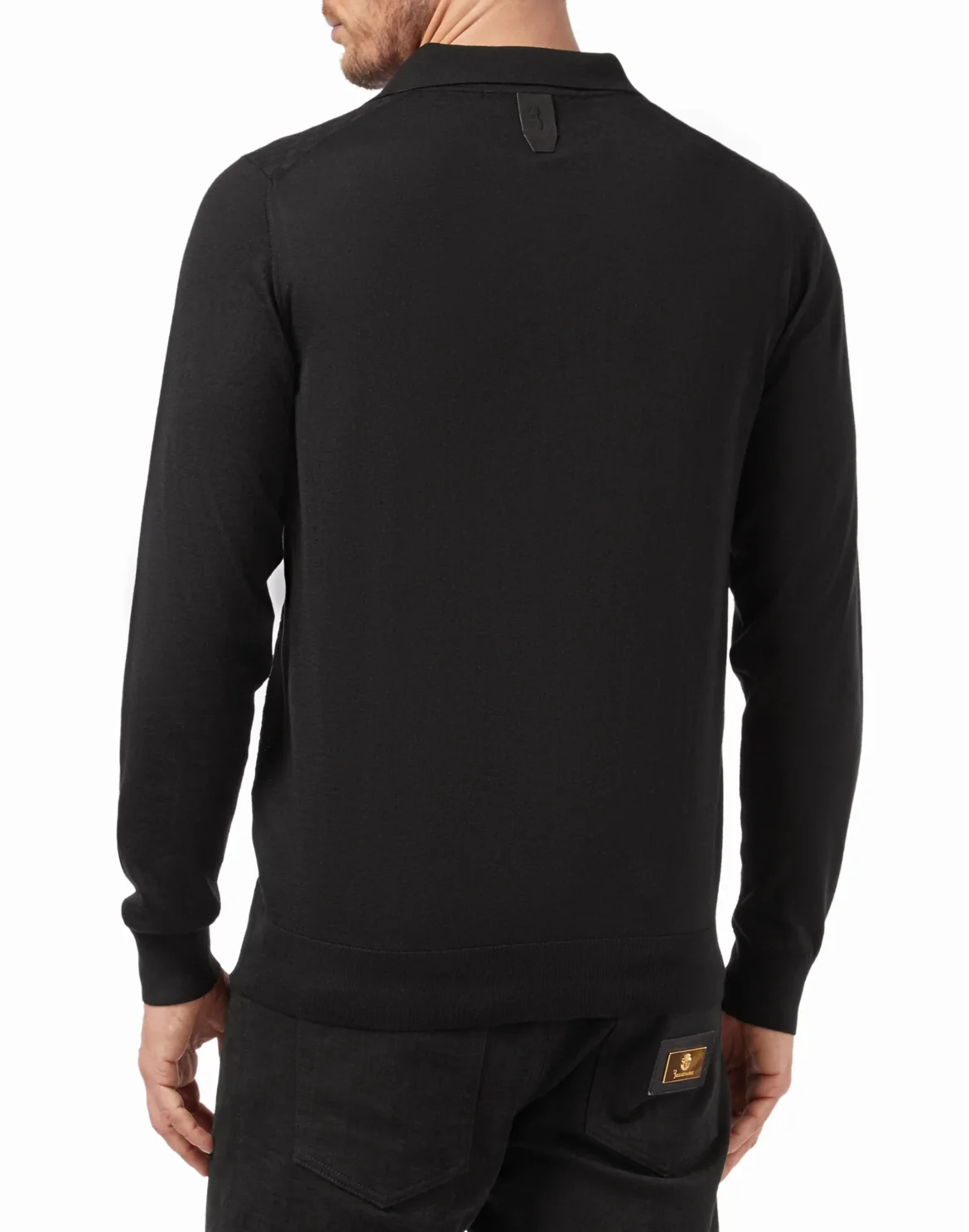 Pullover Polo-Neck LS Crest, цвет: Черный