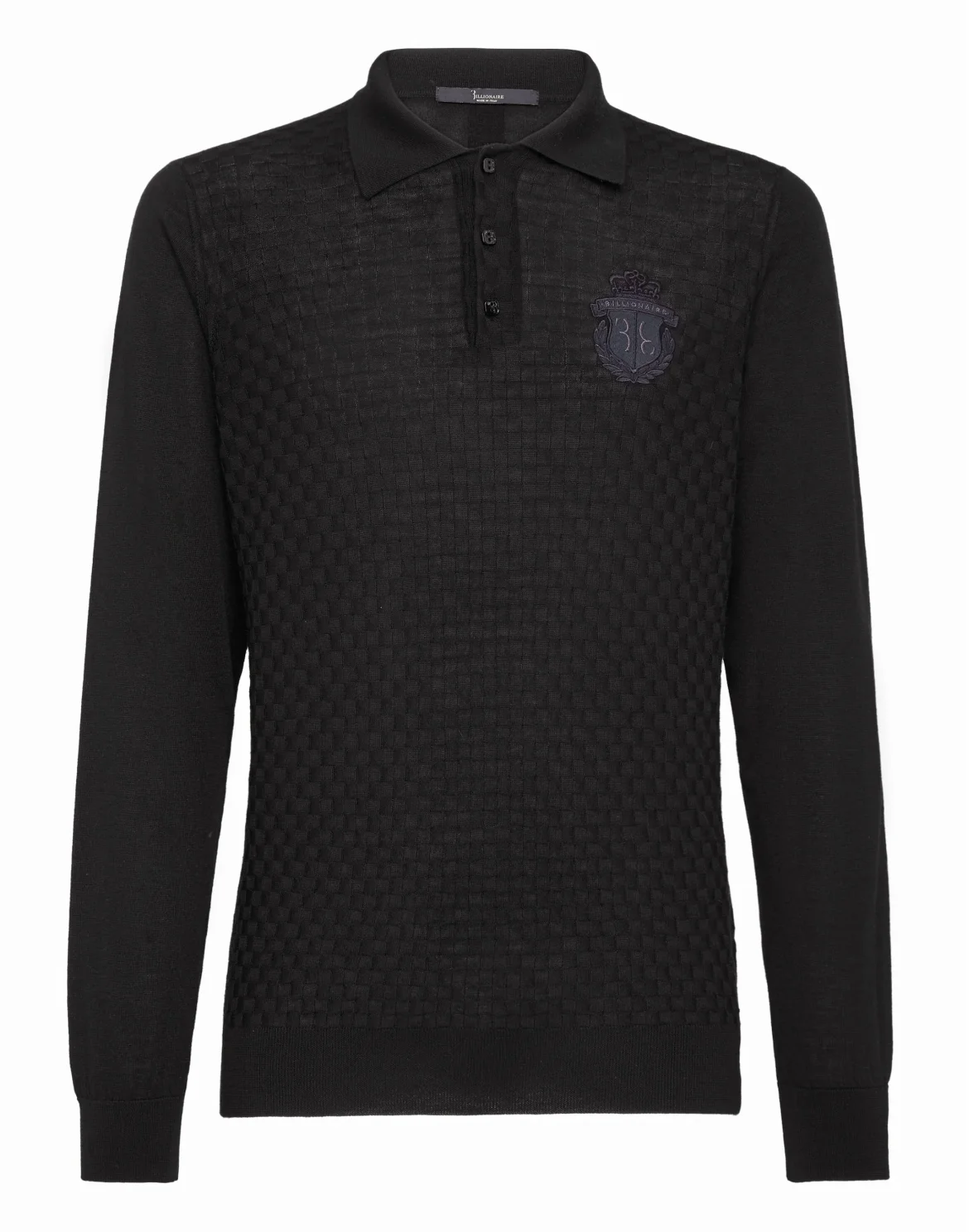 Pullover Polo-Neck LS Crest, цвет: Черный