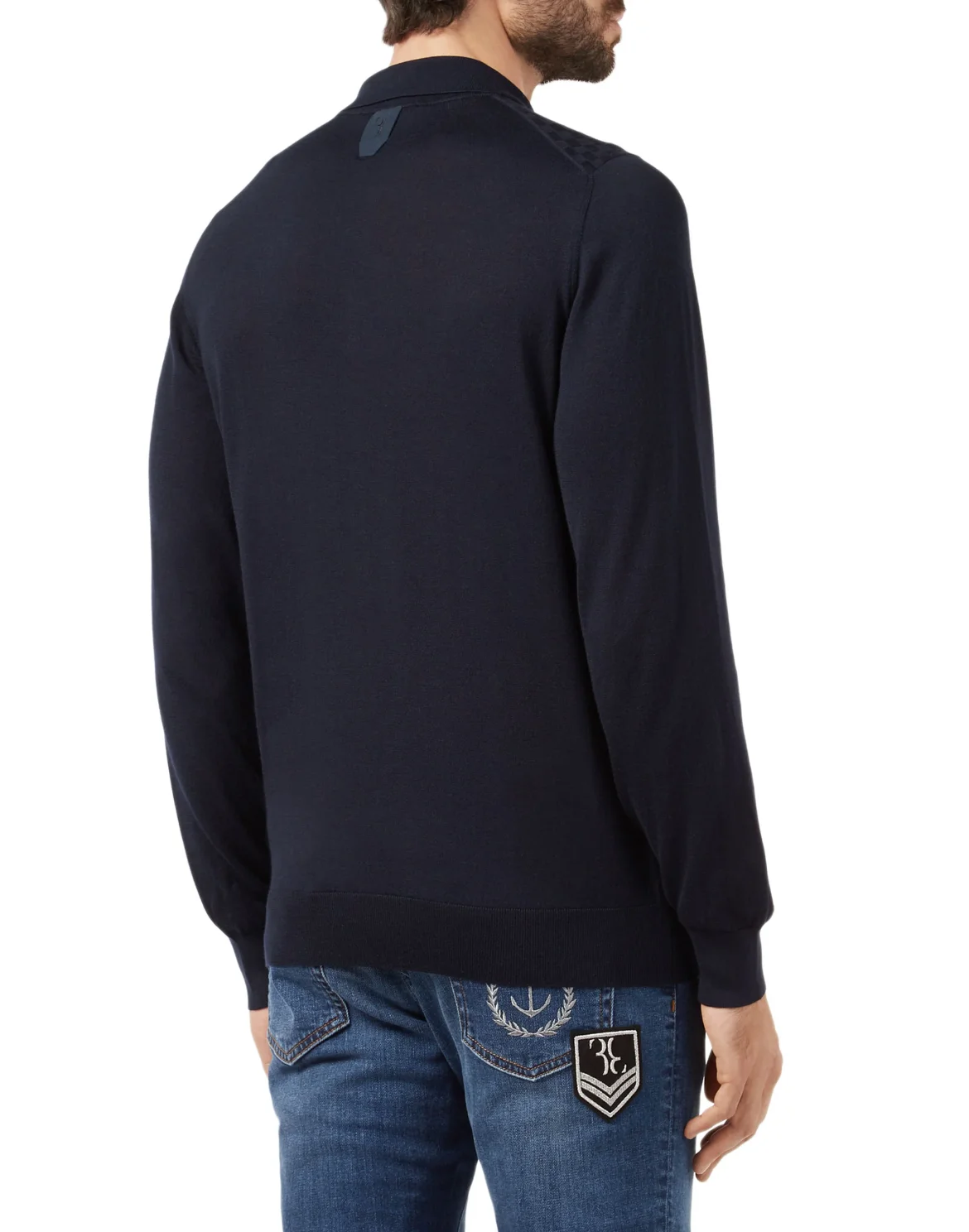 Pullover Polo-Neck LS Crest, цвет: Синий