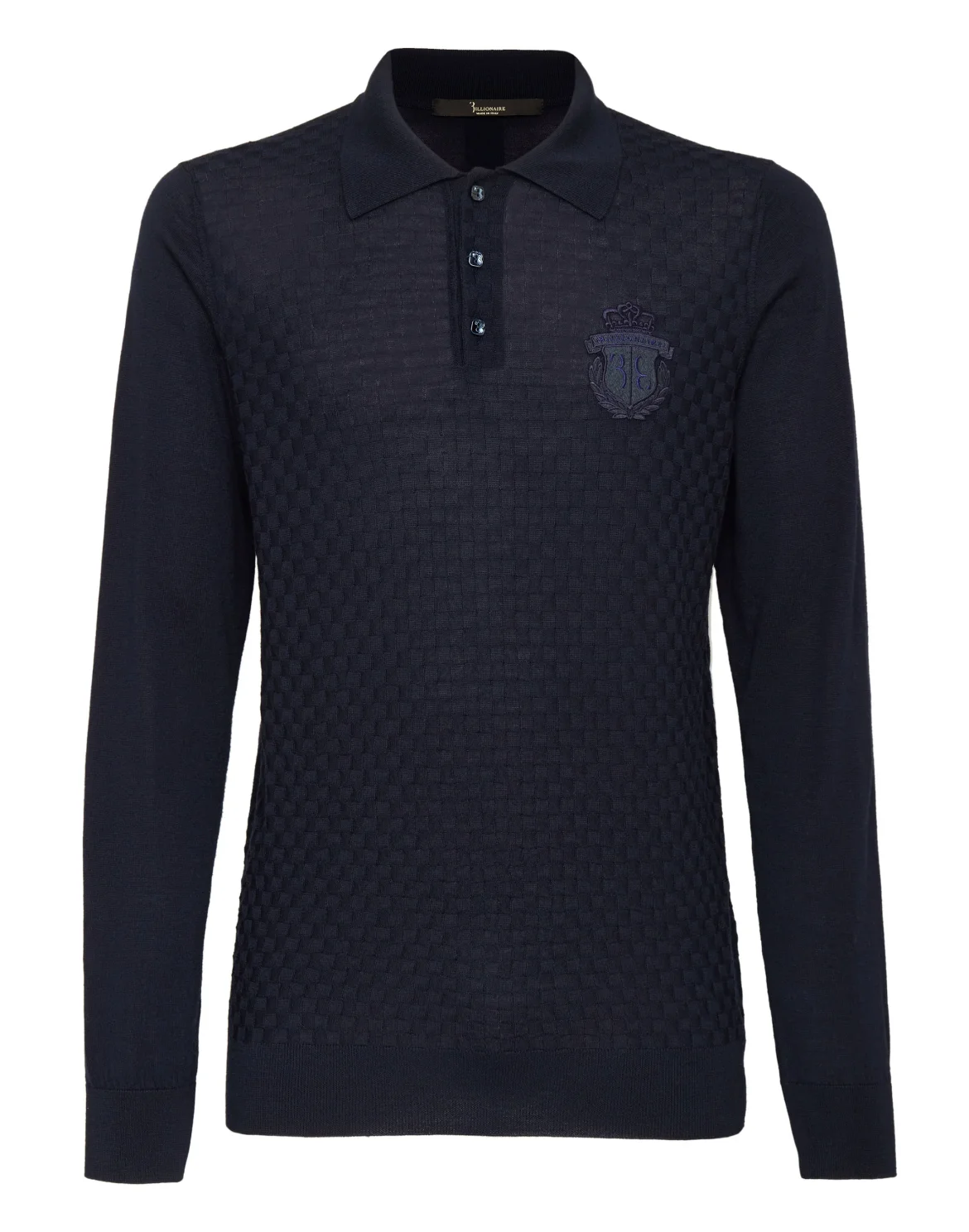 Pullover Polo-Neck LS Crest, цвет: Синий