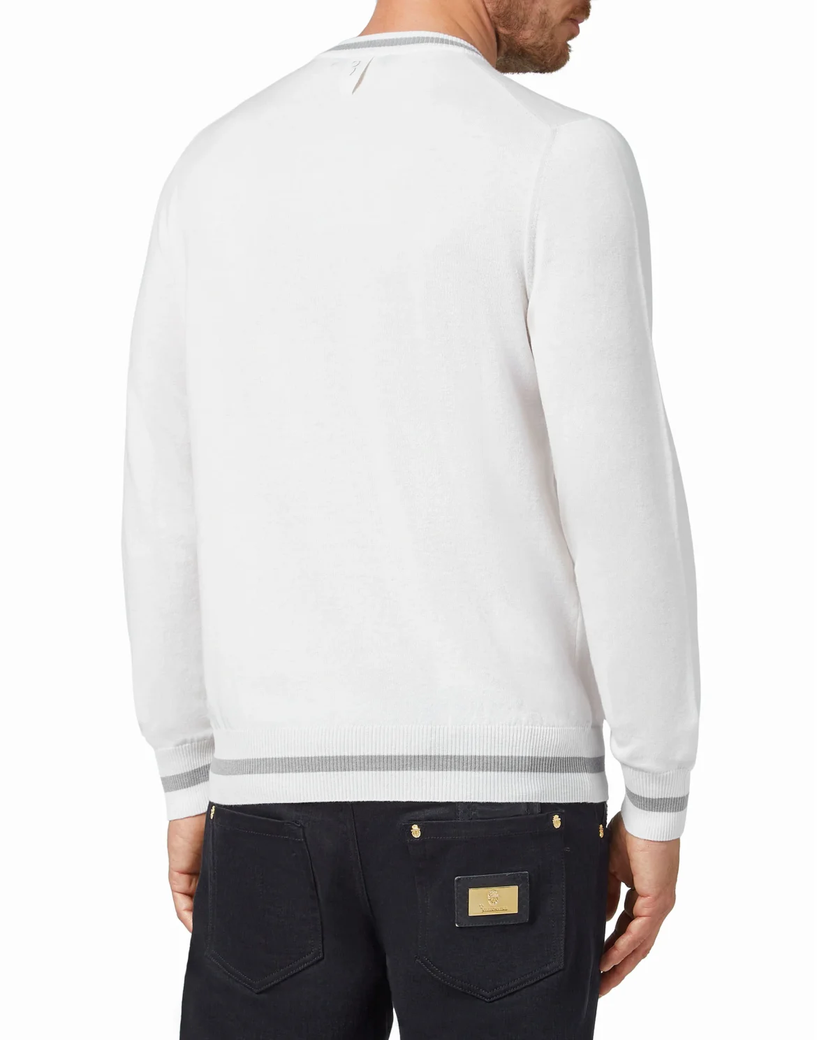 Pullover Round Neck LS Crest, цвет: Белый