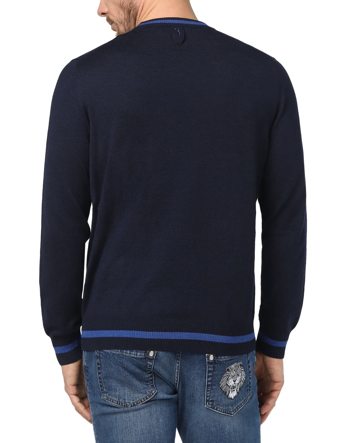 Pullover Round Neck LS Crest, цвет: Синий