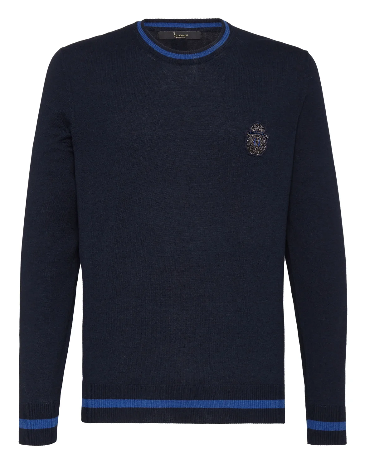 Pullover Round Neck LS Crest, цвет: Синий