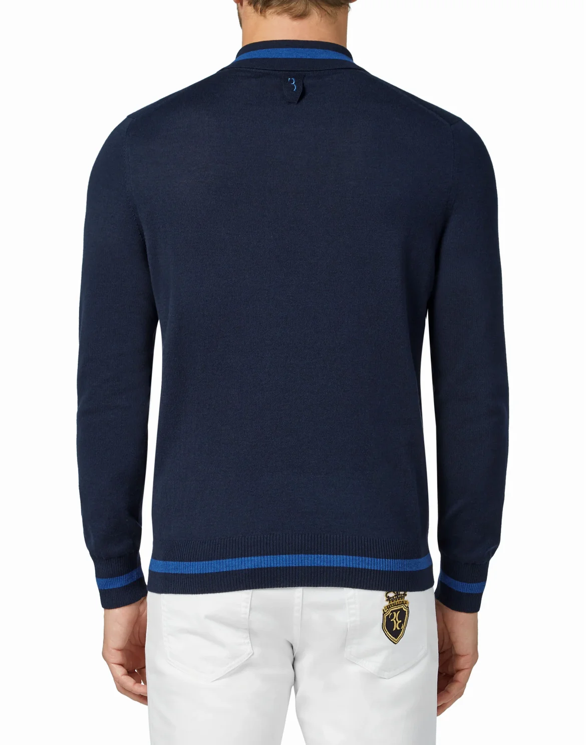 Pullover zip mock Crest, цвет: Синий