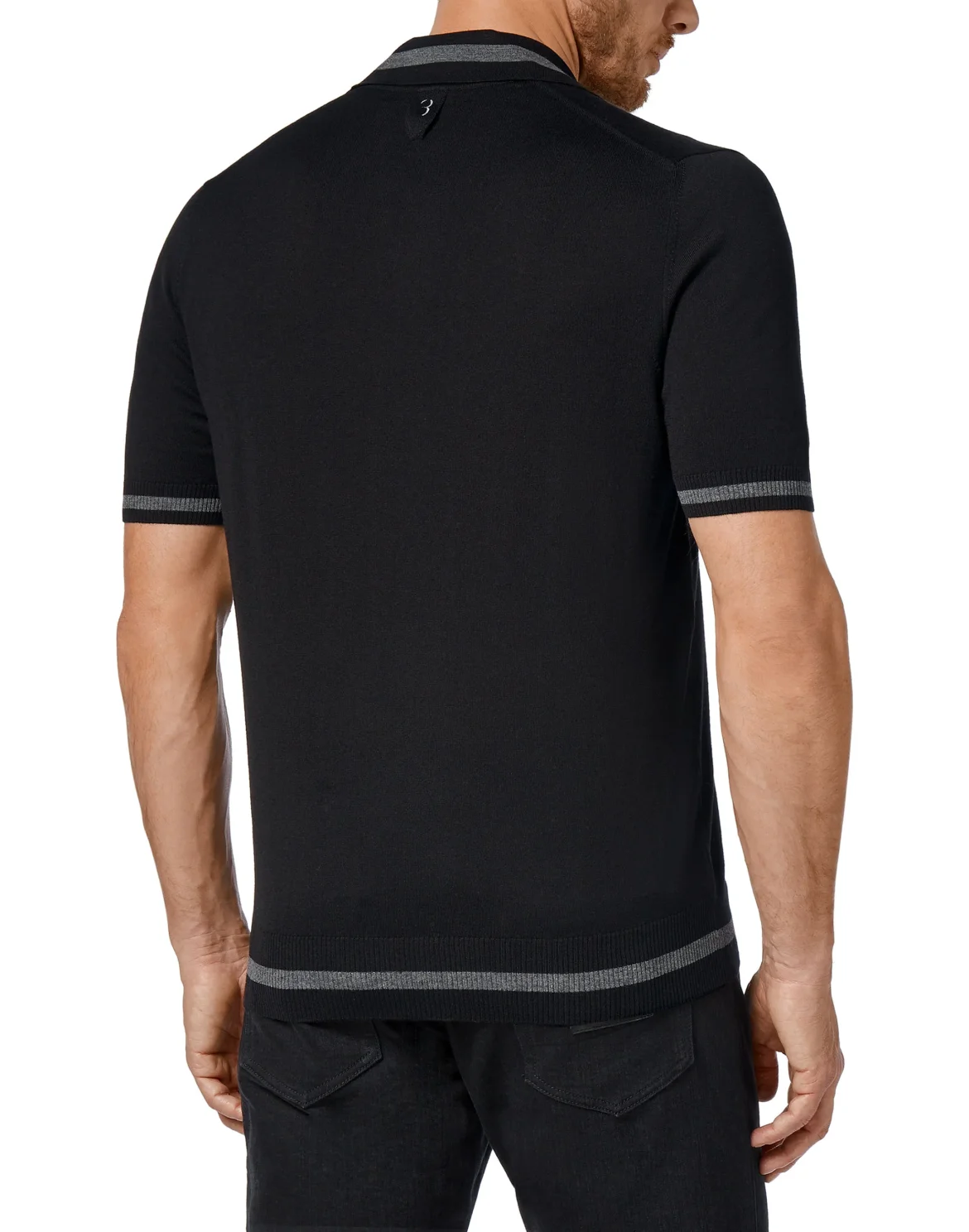 Pullover zip mock Crest, цвет: Черный