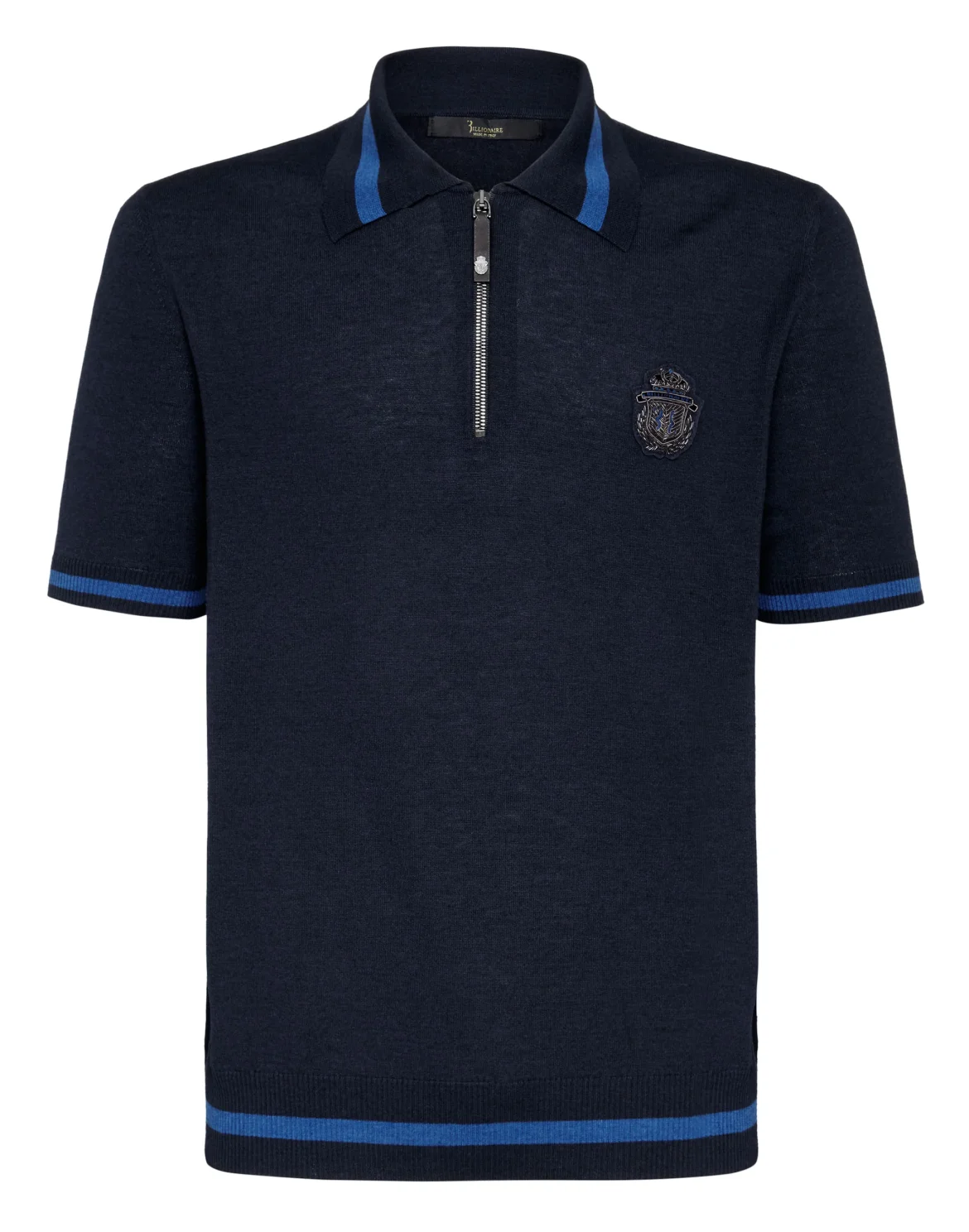 Pullover zip mock Crest, цвет: Синий