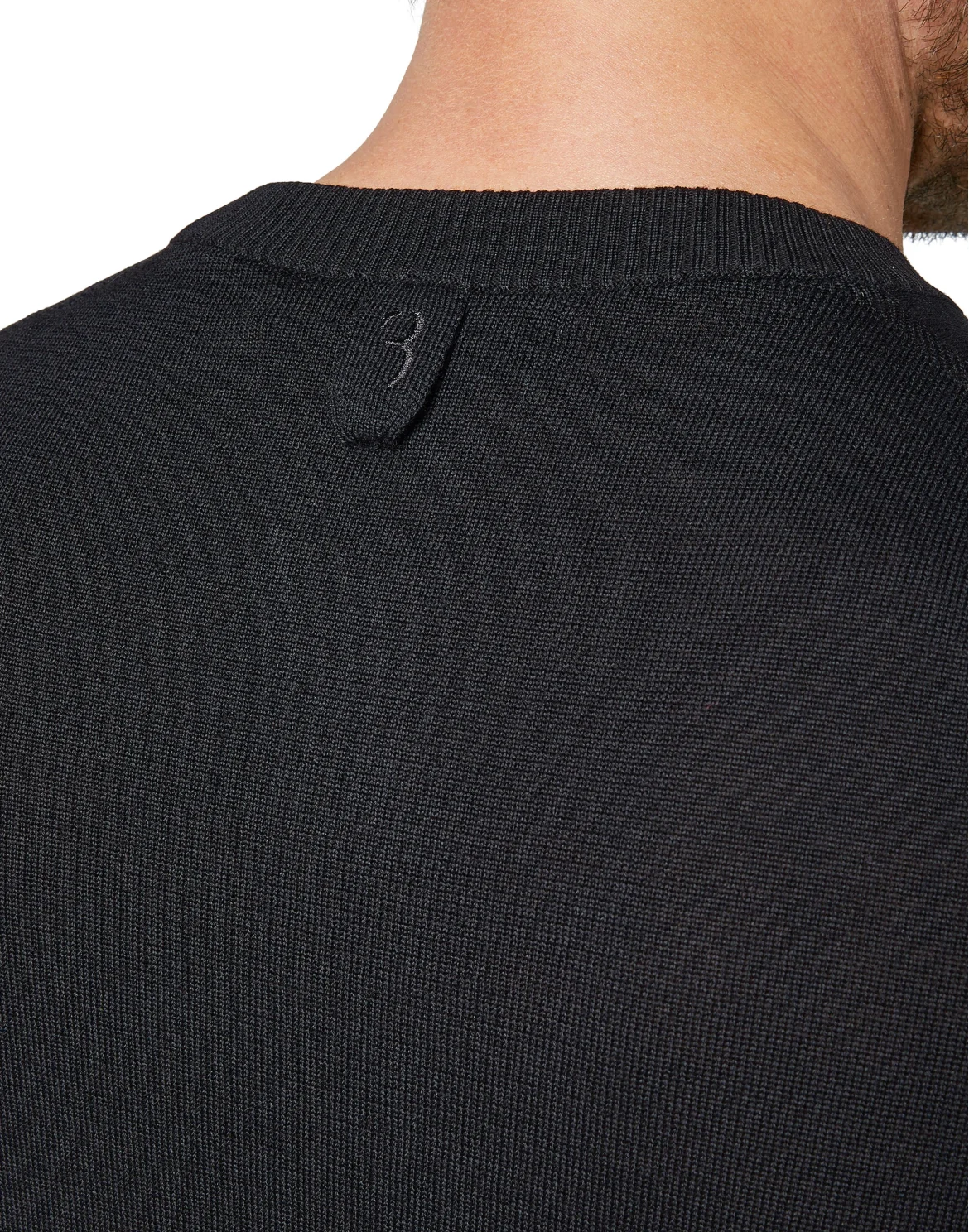 Pullover Round Neck LS All over BB, цвет: Черный