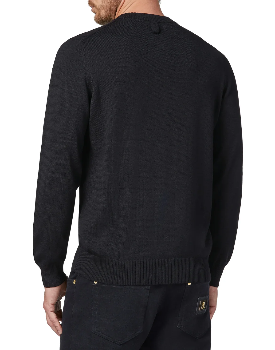 Pullover Round Neck LS All over BB, цвет: Черный
