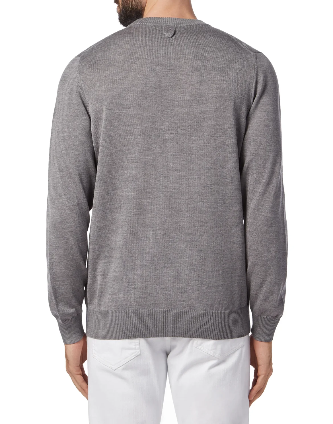 Pullover Round Neck LS All over BB, цвет: Серый
