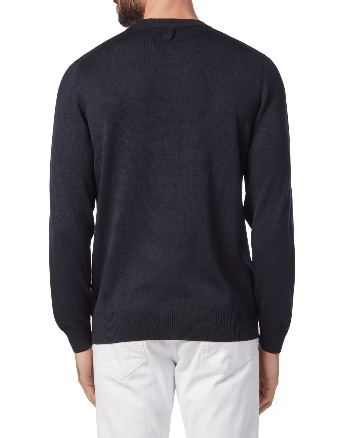 Pullover Round Neck LS All over BB, цвет: Синий