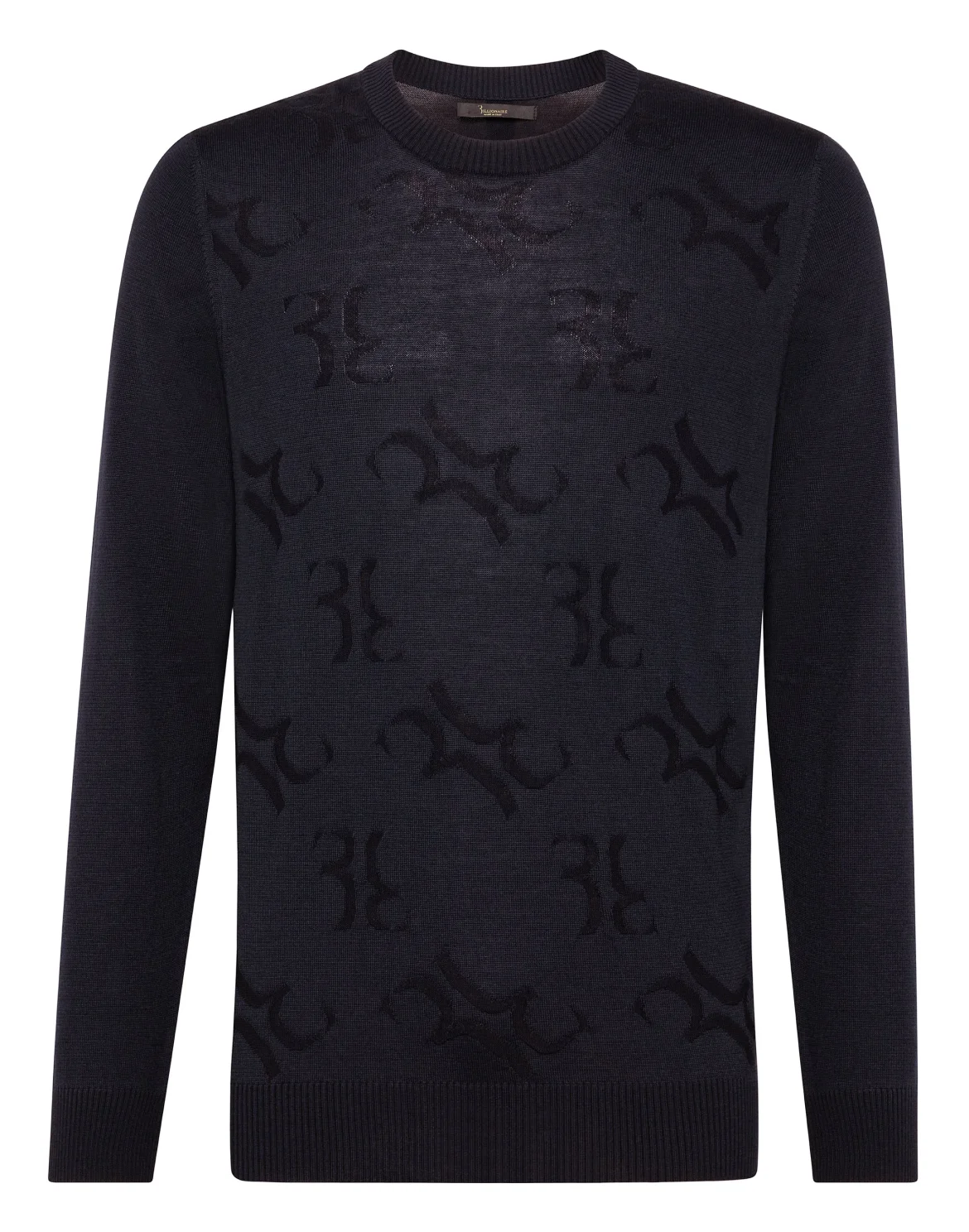 Pullover Round Neck LS All over BB, цвет: Синий