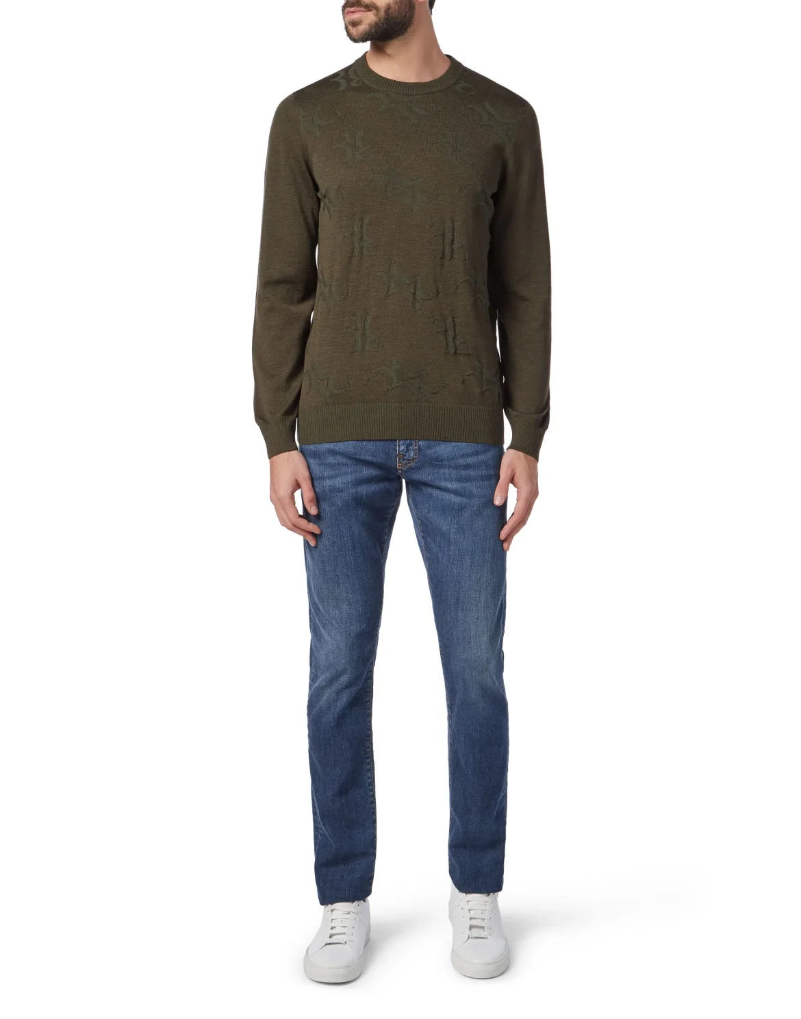 Pullover Round Neck LS All over BB, цвет: Камуфляж