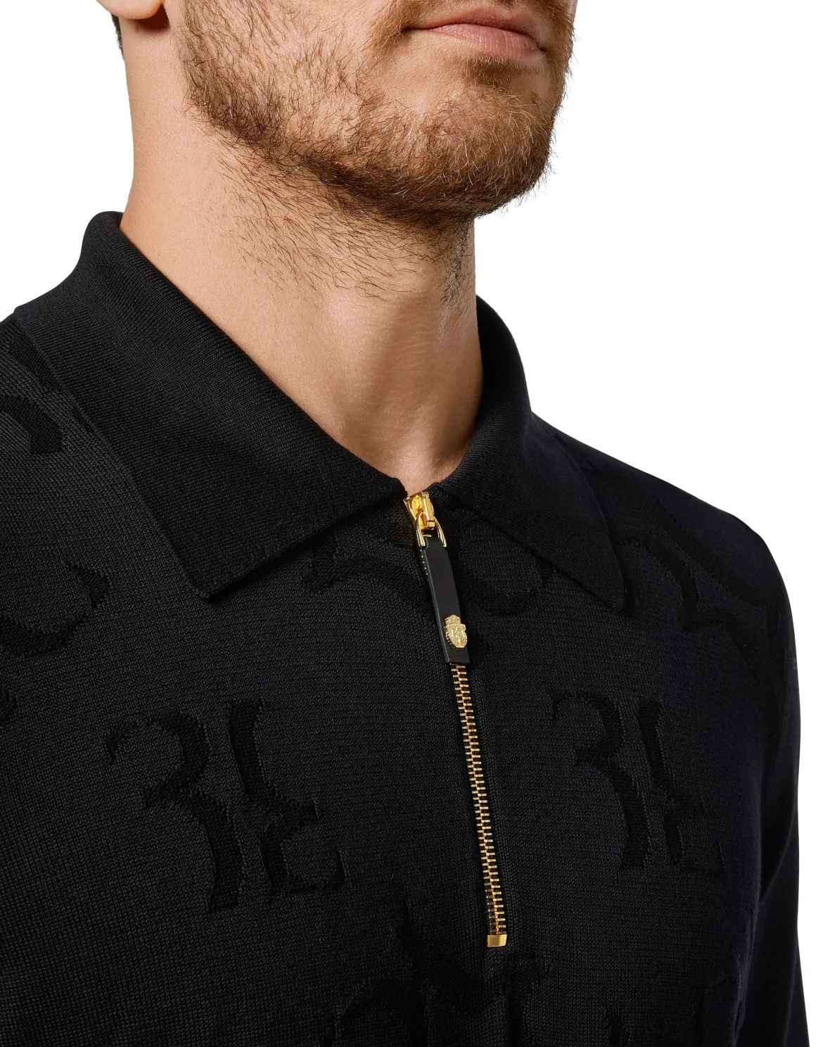 Pullover zip mock All over BB, цвет: Черный