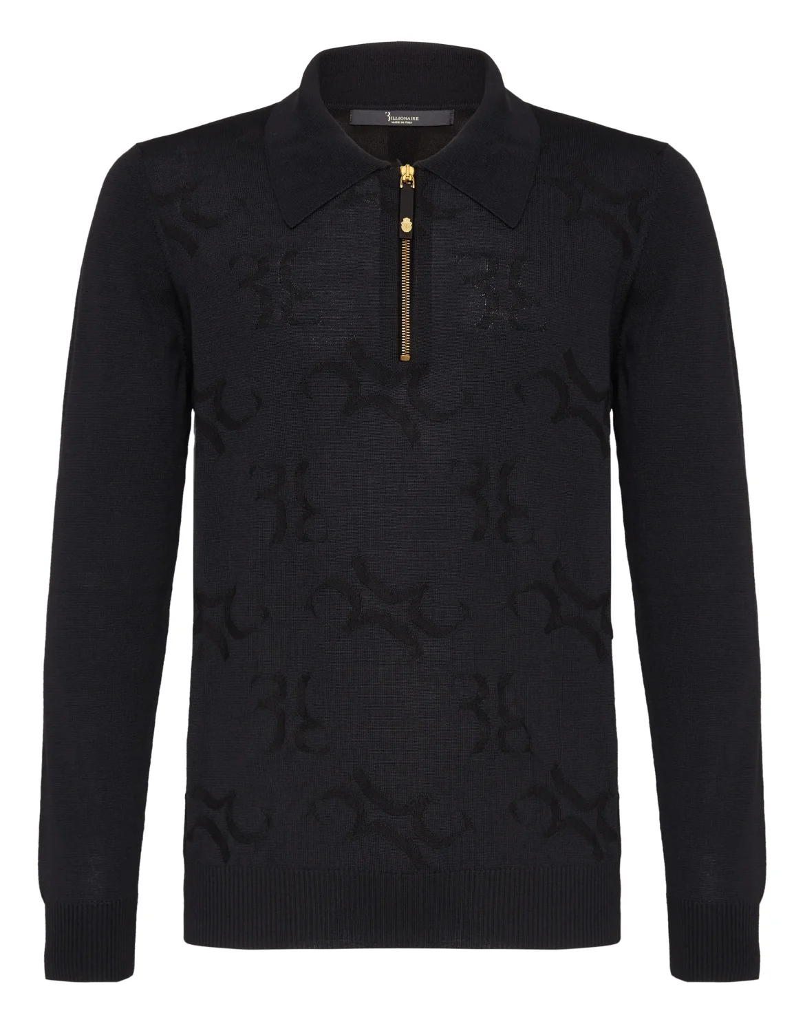 Pullover zip mock All over BB, цвет: Черный