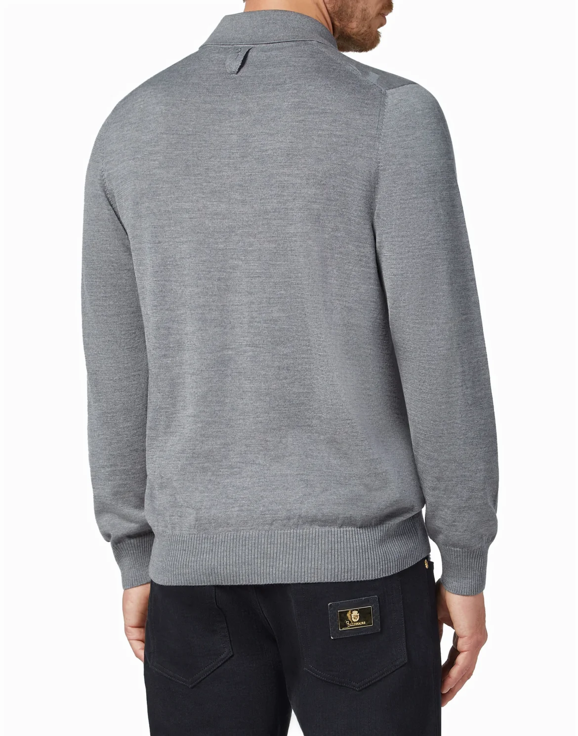 Pullover zip mock All over BB, цвет: Серый