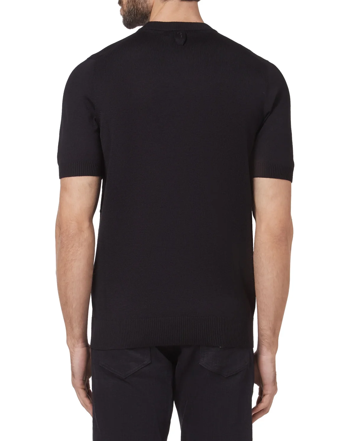 Pullover Round Neck SS All over BB, цвет: Черный
