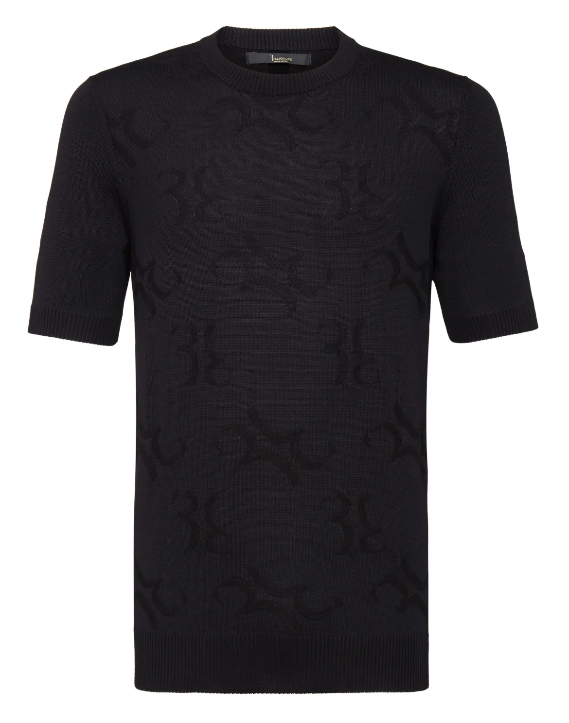Pullover Round Neck SS All over BB, цвет: Черный