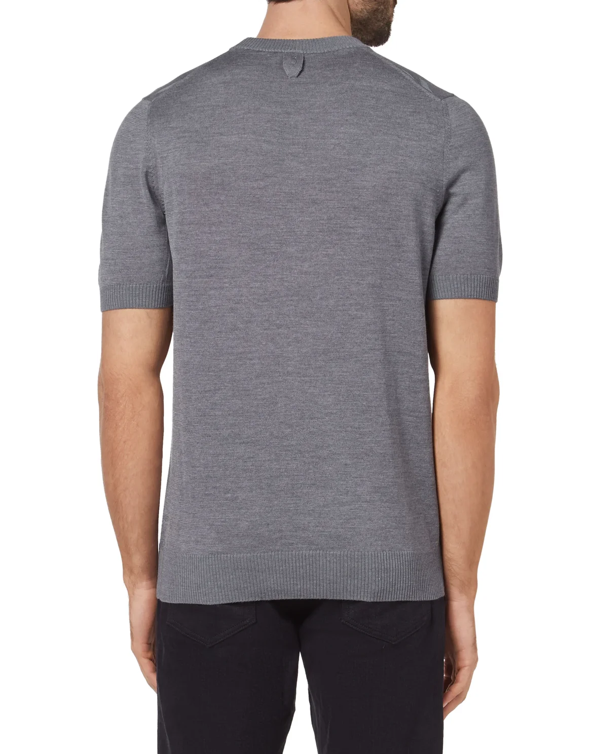 Pullover Round Neck SS All over BB, цвет: Серый