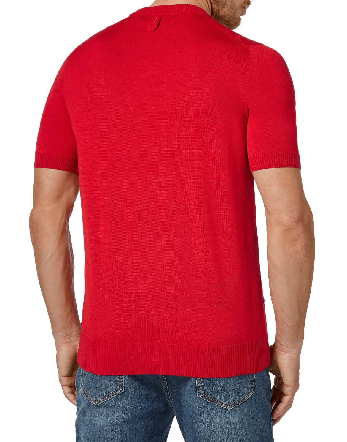 Pullover Round Neck SS All over BB, цвет: Красный