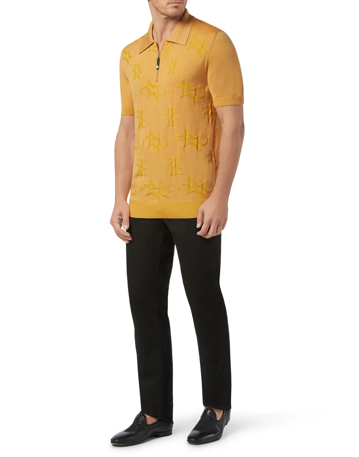 Pullover zip mock All over BB, цвет: Желтый