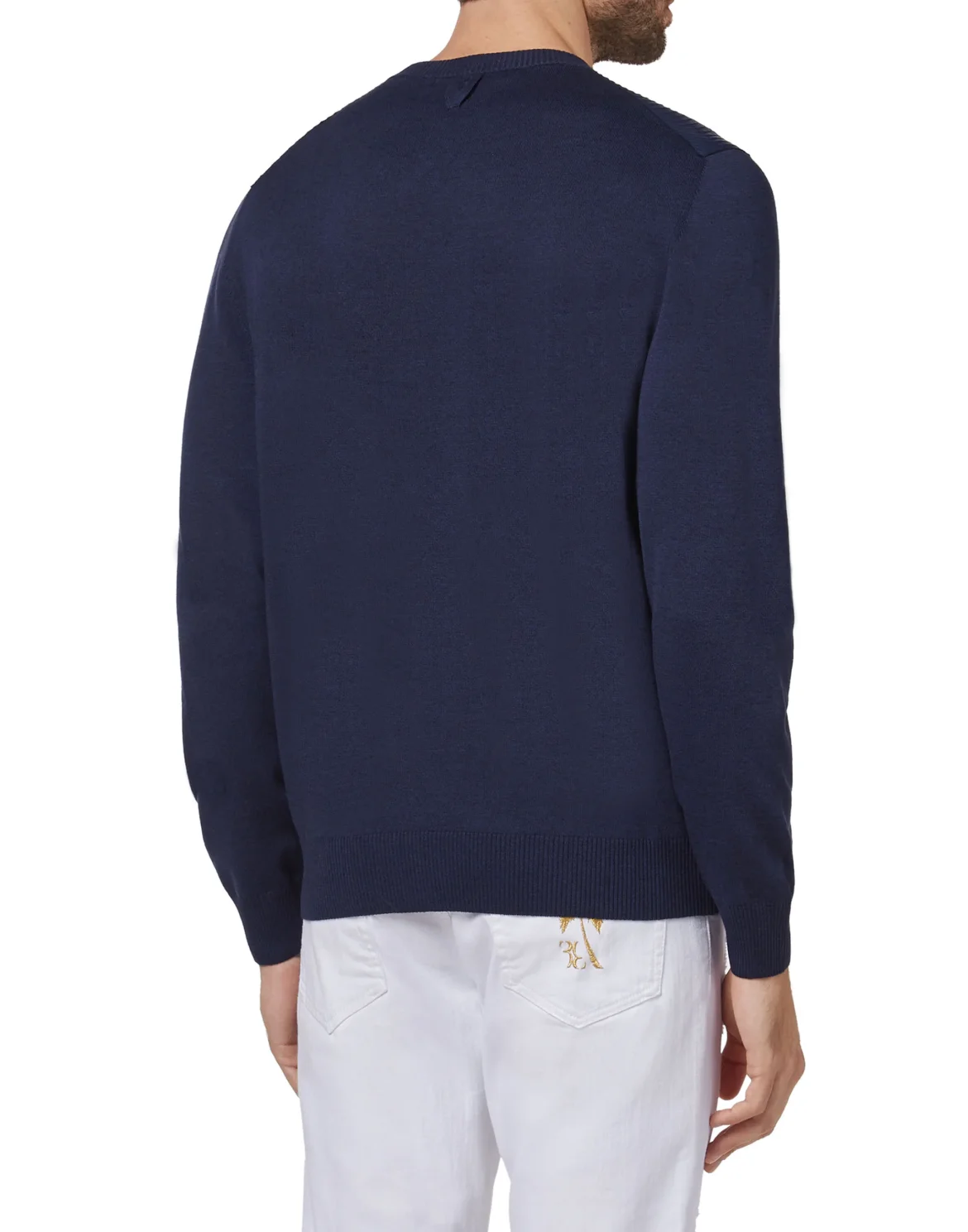 Pullover Round Neck LS Double B, цвет: Синий
