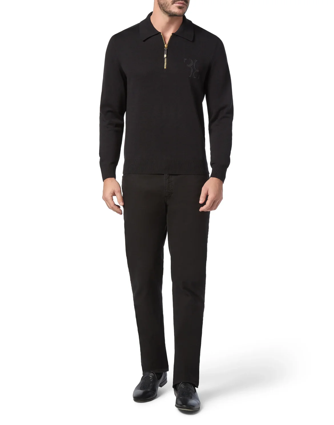 Pullover zip mock Double B, цвет: Черный