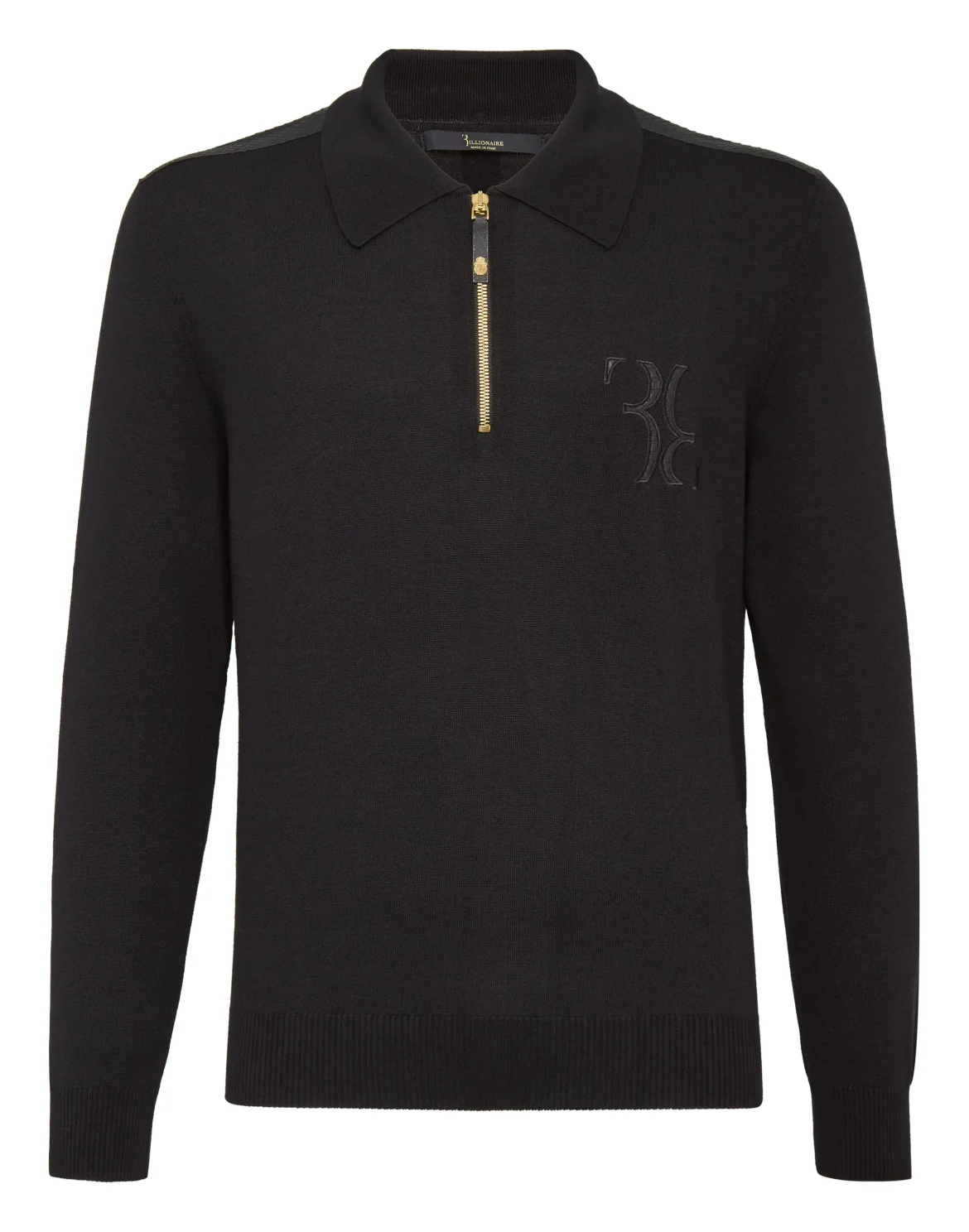 Pullover zip mock Double B, цвет: Черный