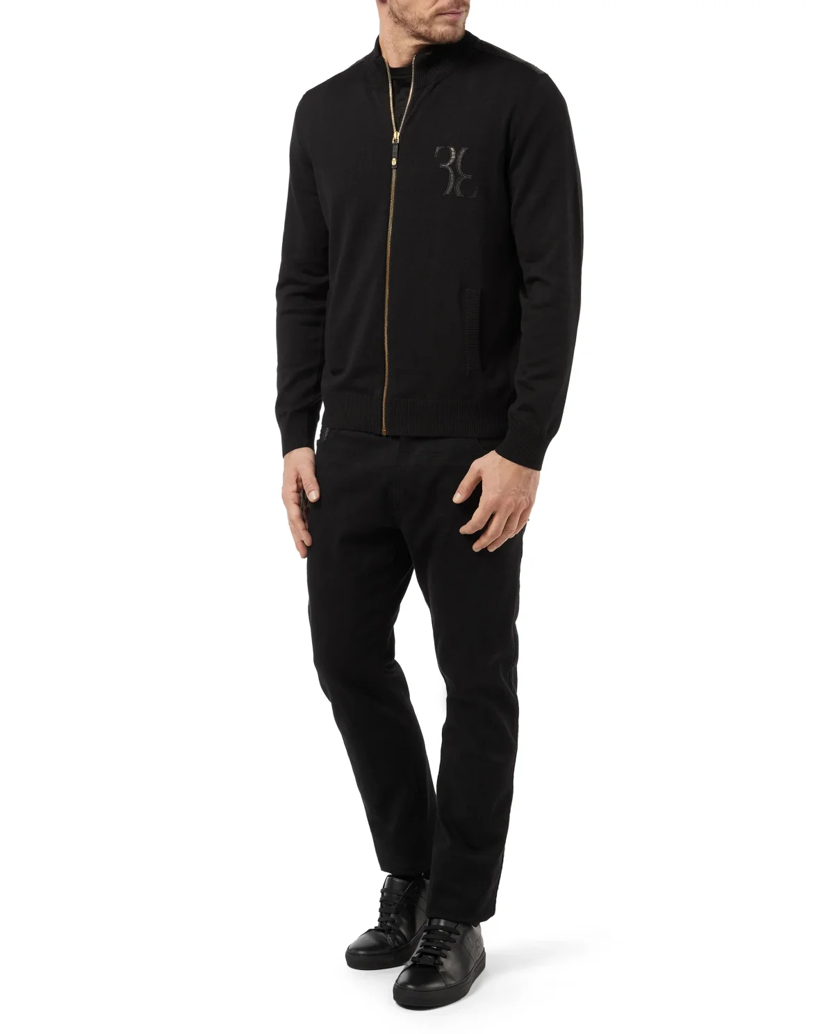 Pullover full zip Double B, цвет: Черный