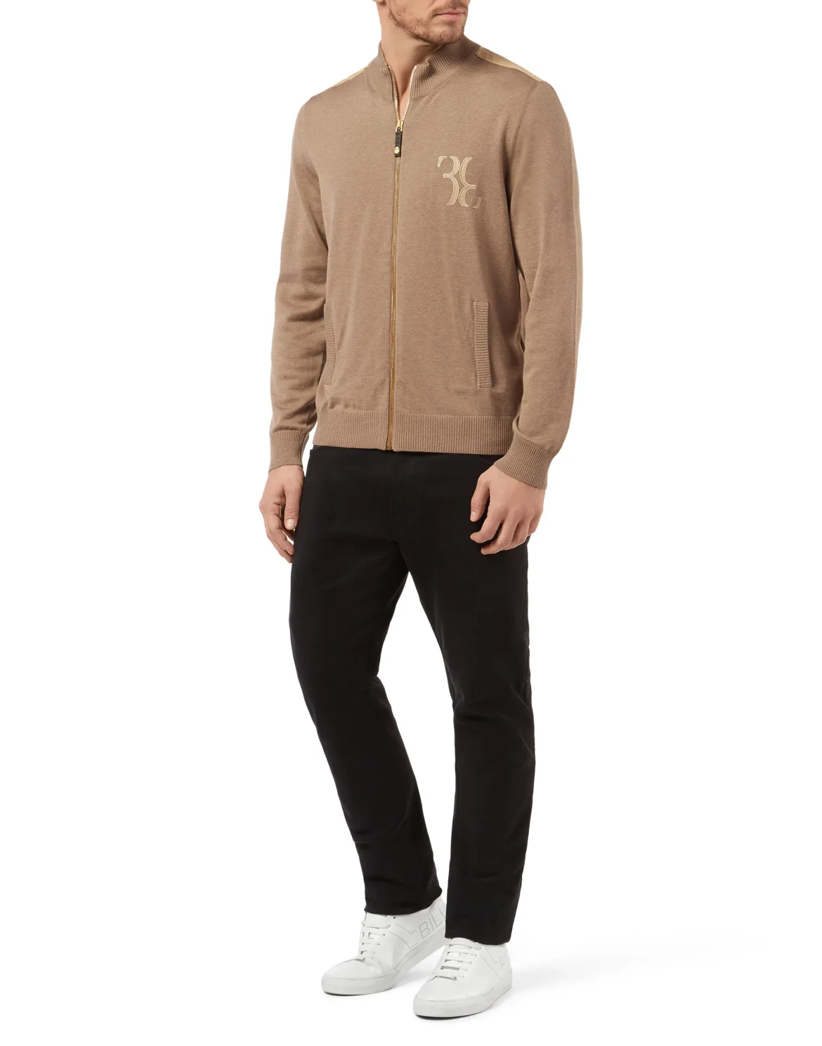 Pullover full zip Double B, цвет: Бежевый