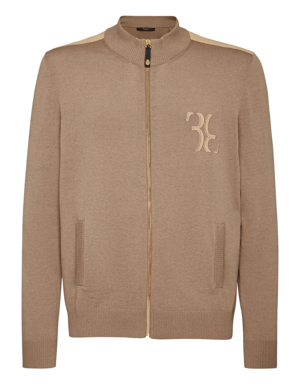 Pullover full zip Double B, цвет: Бежевый