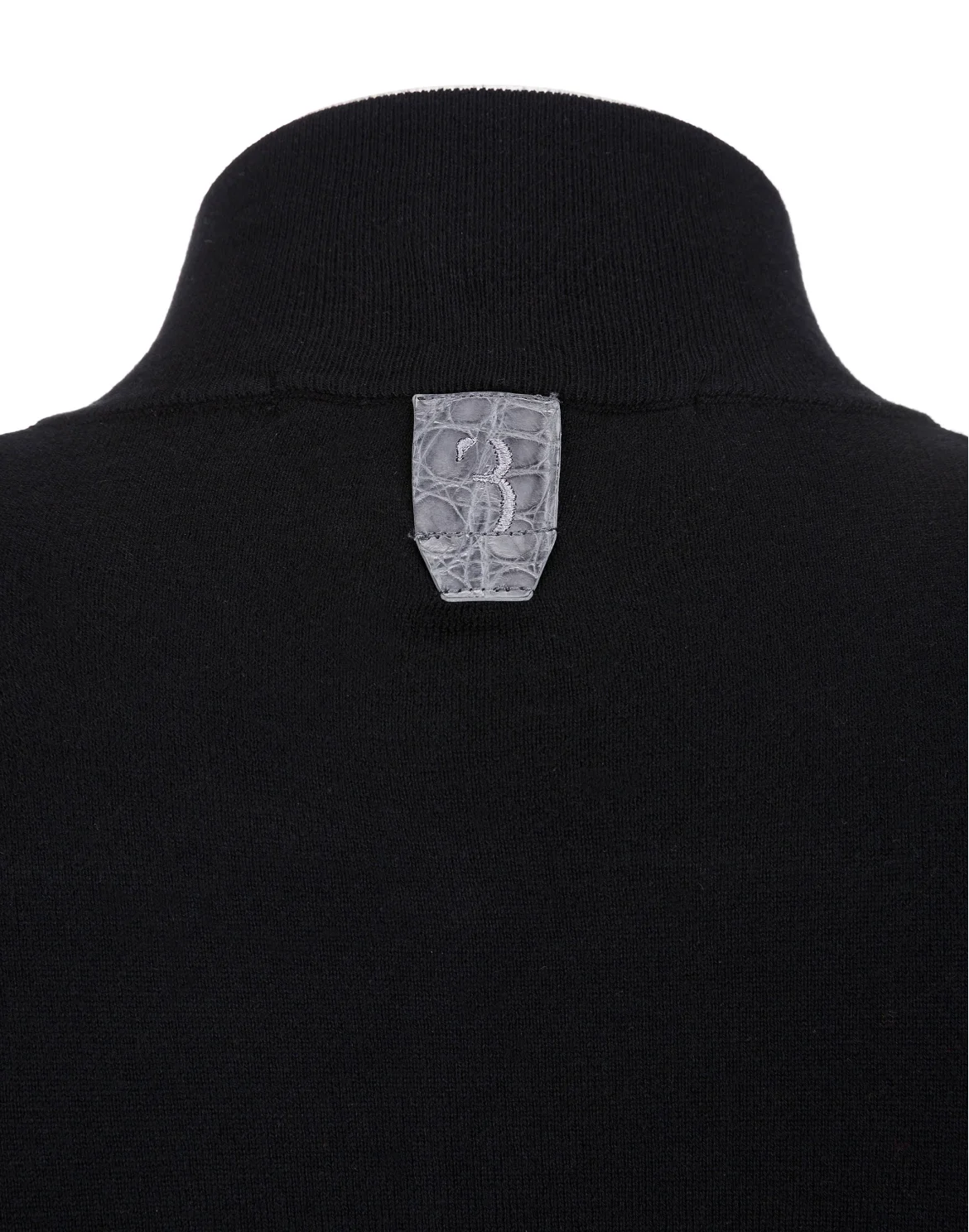 Pullover zip mock Crest, цвет: Черный