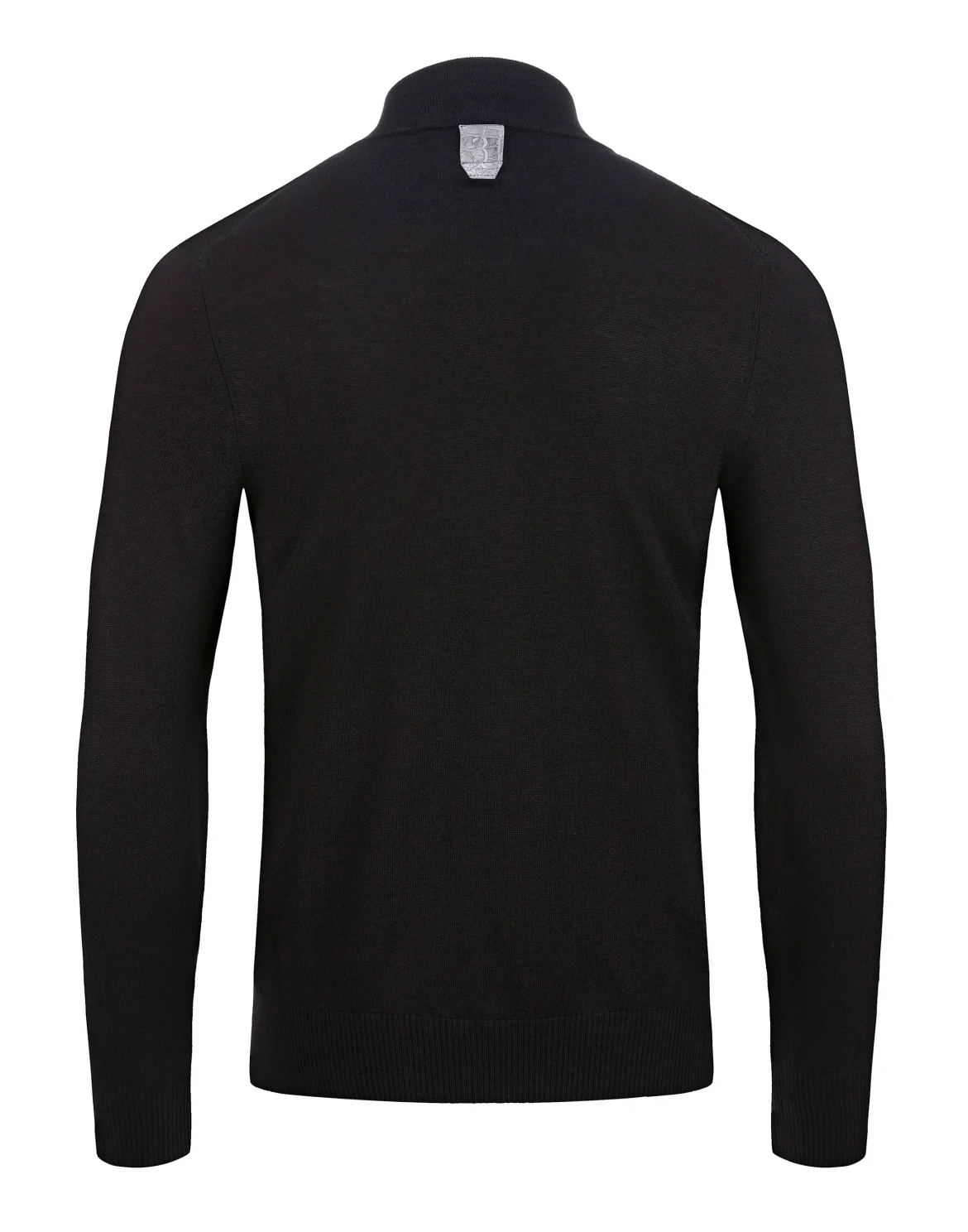 Pullover zip mock Crest, цвет: Черный
