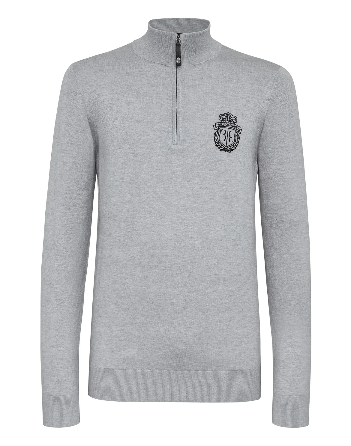 Pullover zip mock Crest, цвет: Серый