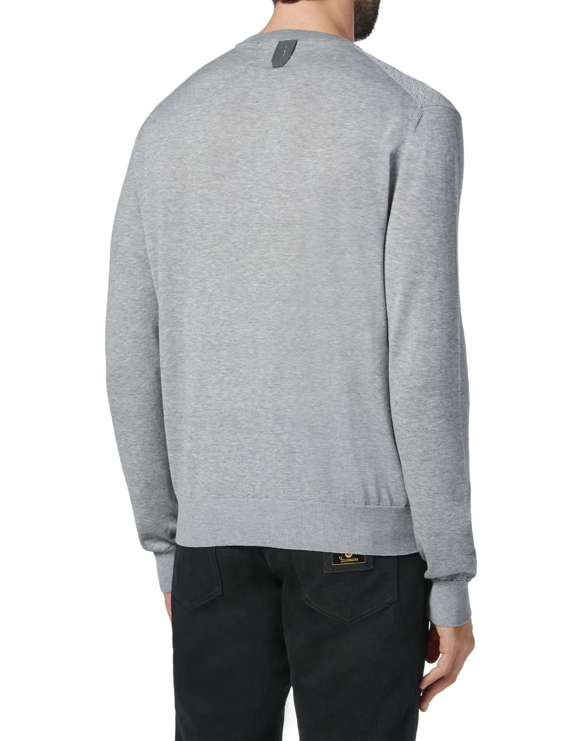 Pullover Round Neck LS Crest, цвет: Серый