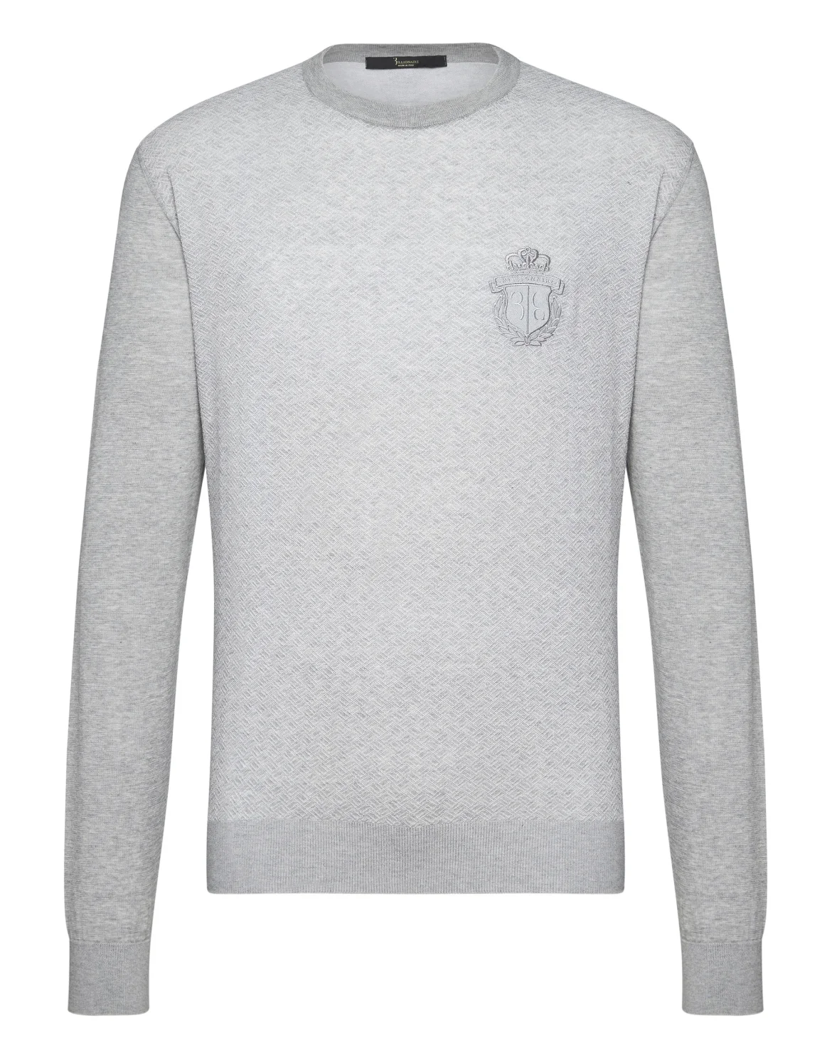 Pullover Round Neck LS Crest, цвет: Серый